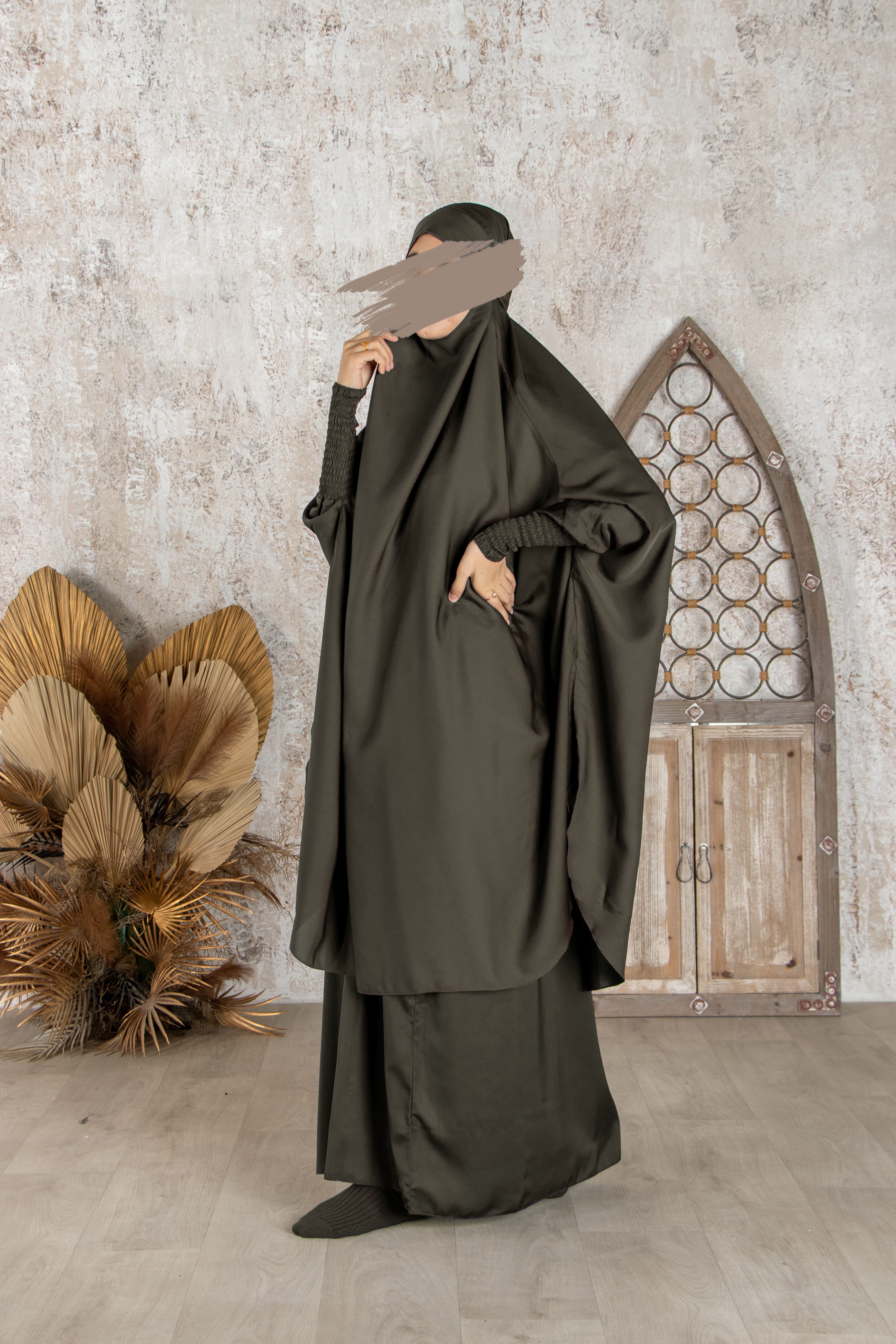 Dark Olive Jilbab - Jilbab - Muslim Lifestyle Store