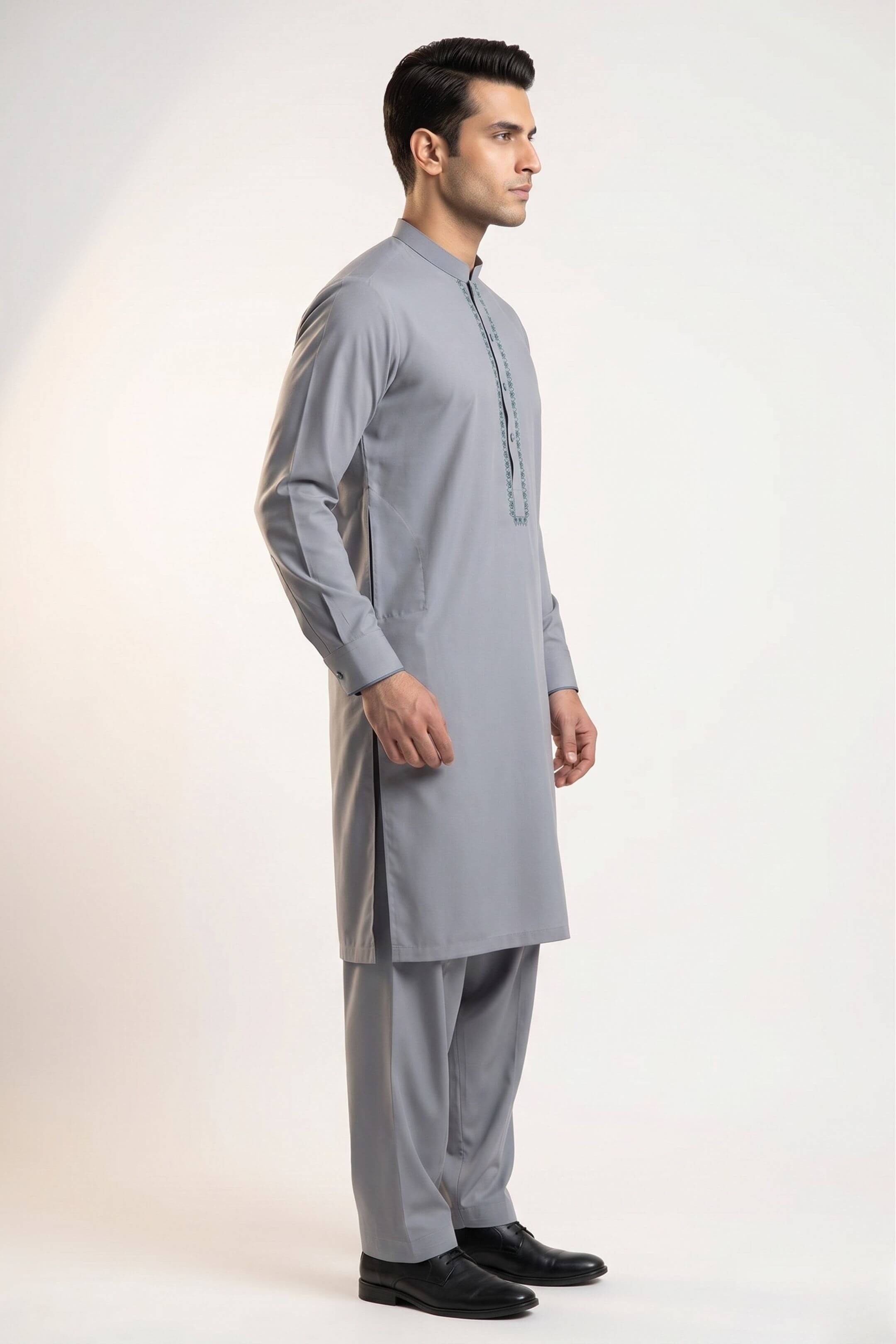 Earl Gray Shalwar Kameez for Men | Pakistani Kurta
