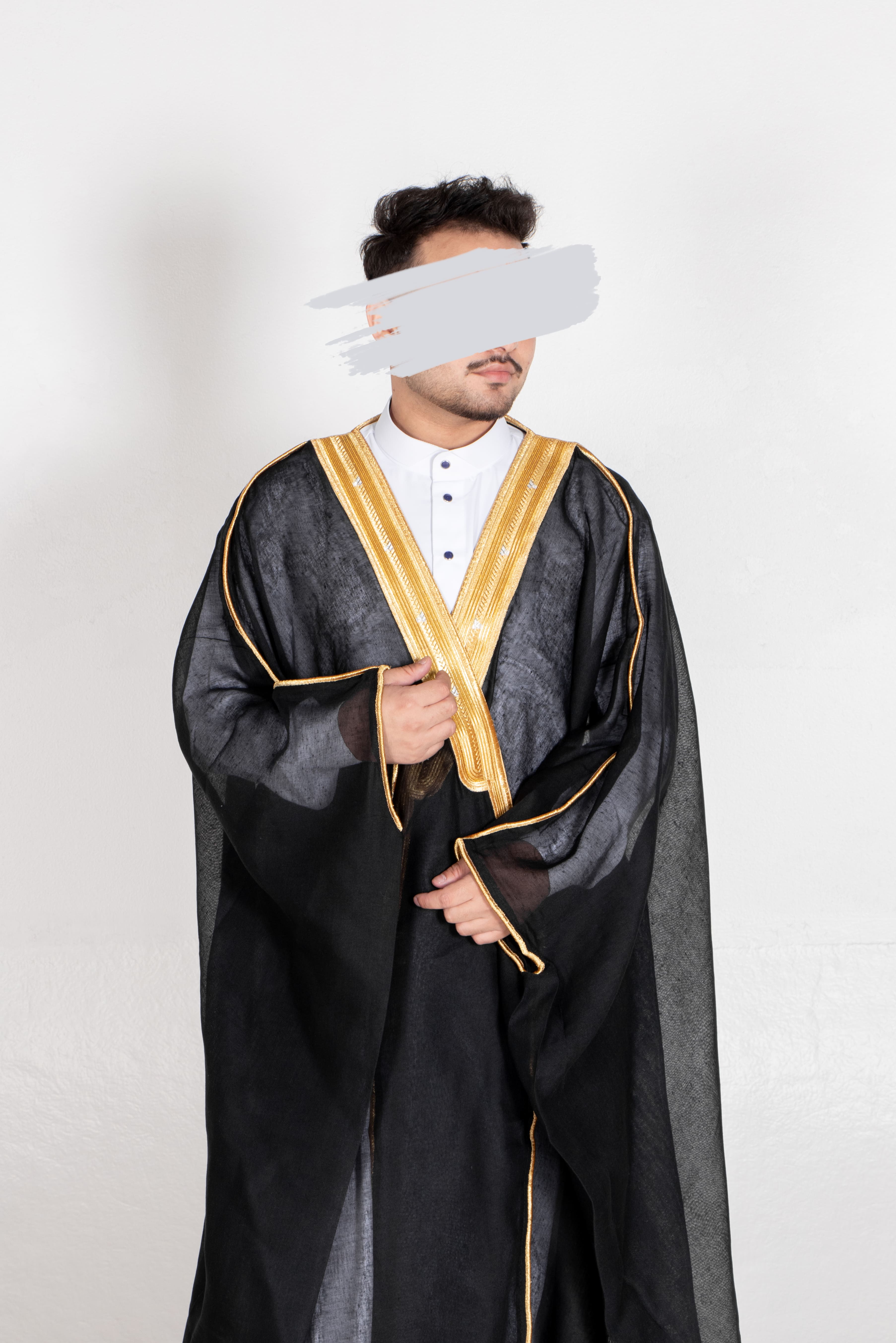 Black Bisht for Men | Arabian Clothing | Overtop Black Bisht for Men | Arabian Clothing | Overtop