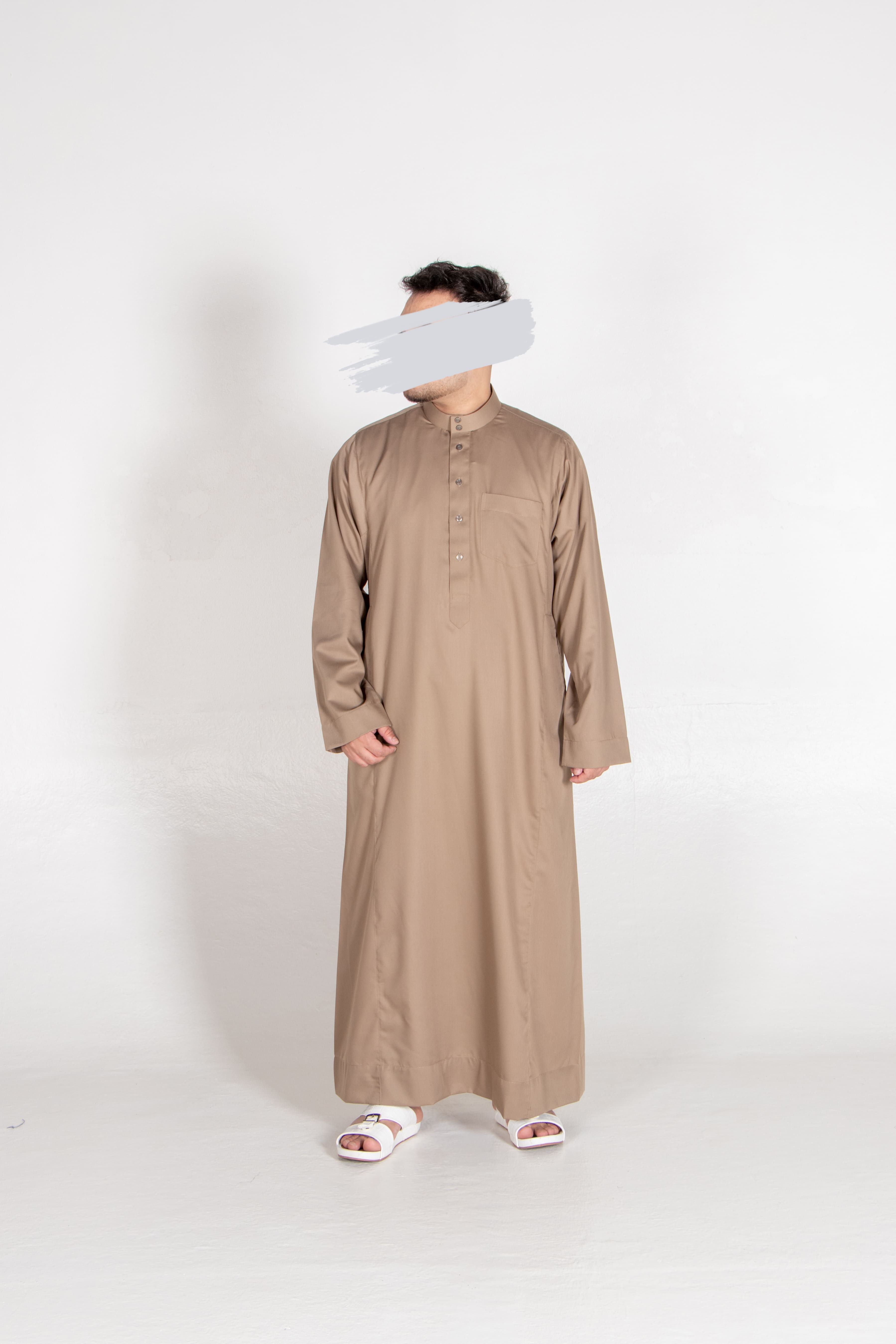 Beige Saudi Thobe - Saudi Thobe - Muslim Lifestyle Store