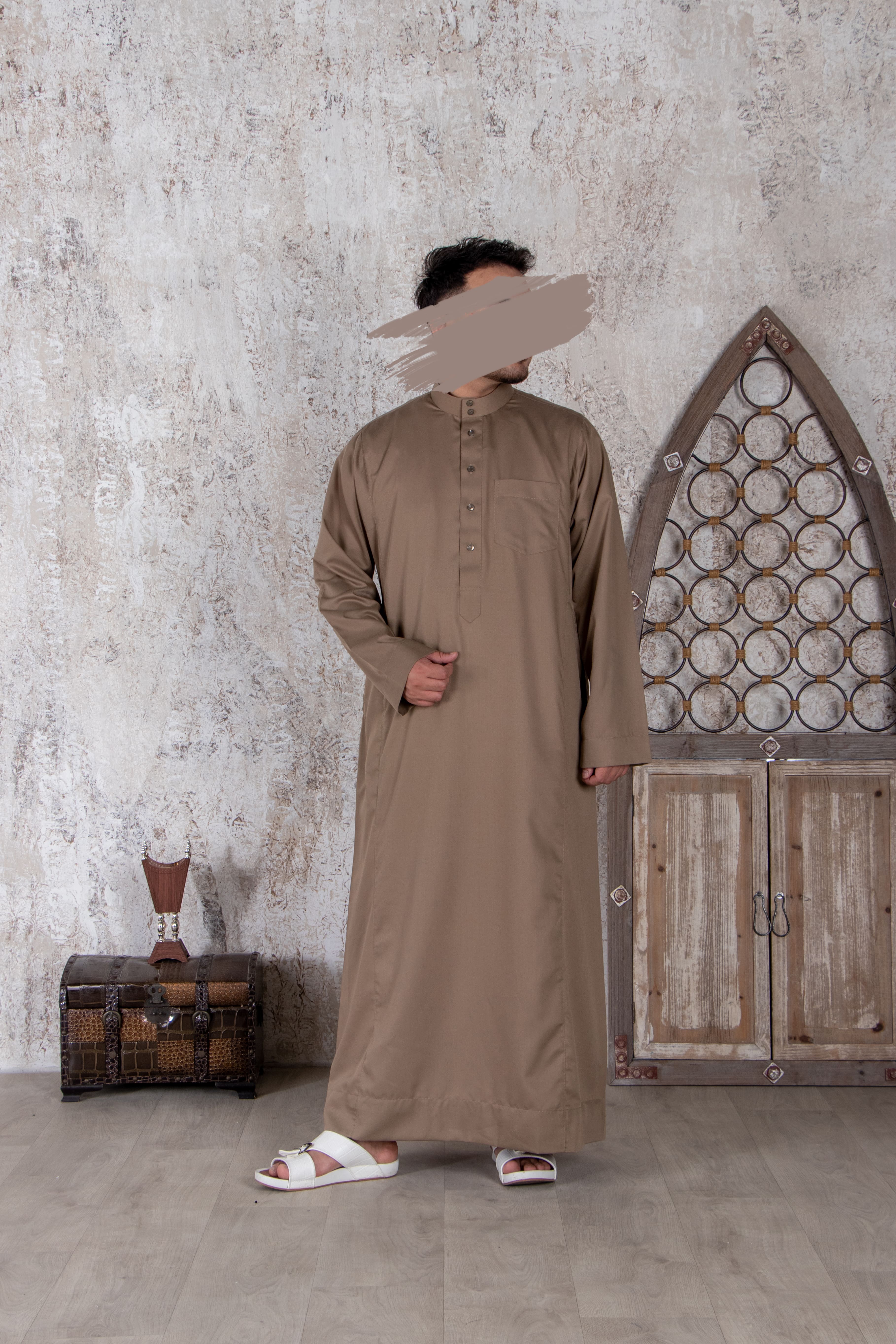 Beige Saudi Thobe - Saudi Thobe - Muslim Lifestyle Store