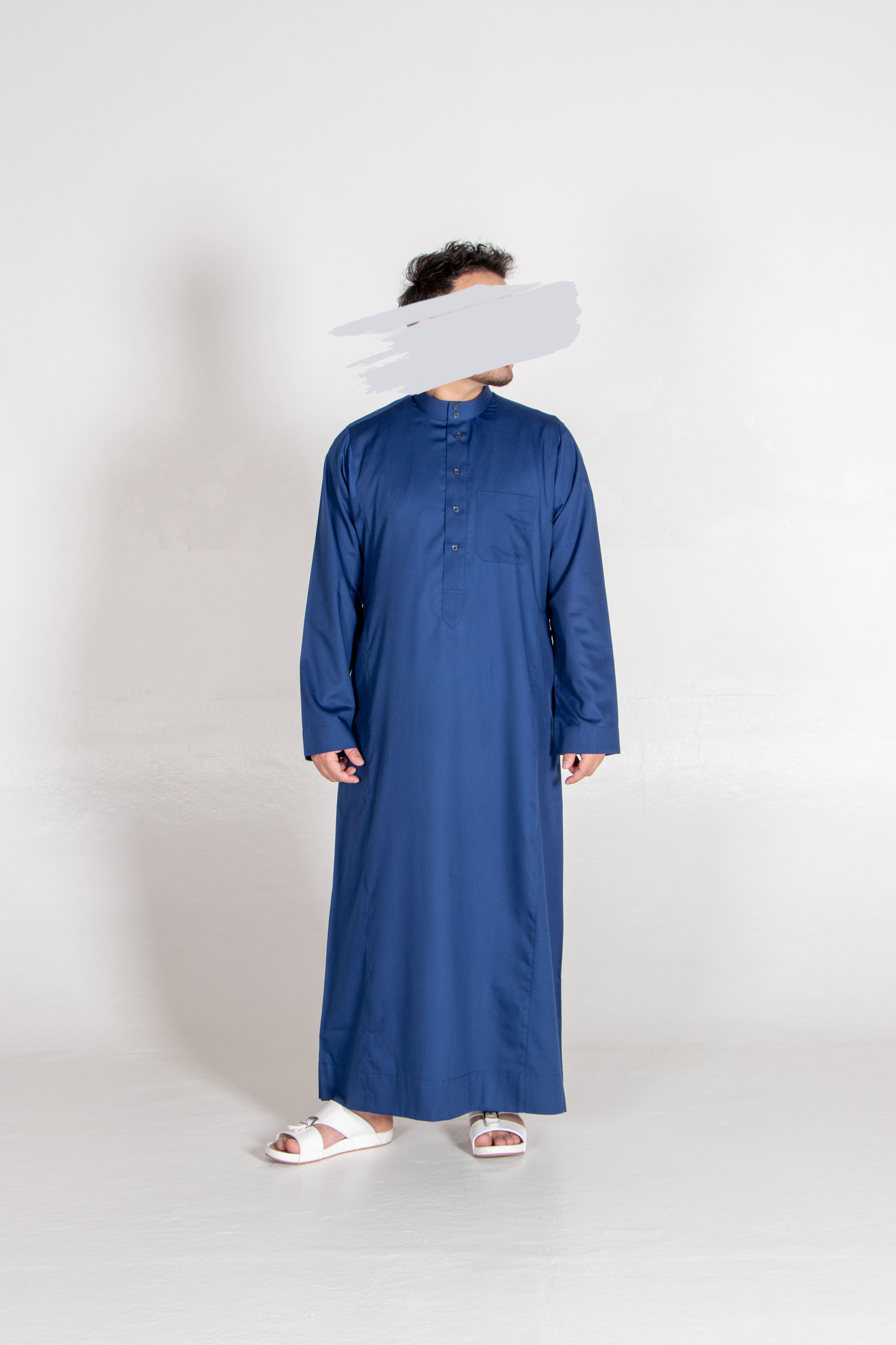 Blue Saudi Thobe - Saudi Thobe - Muslim Lifestyle Store
