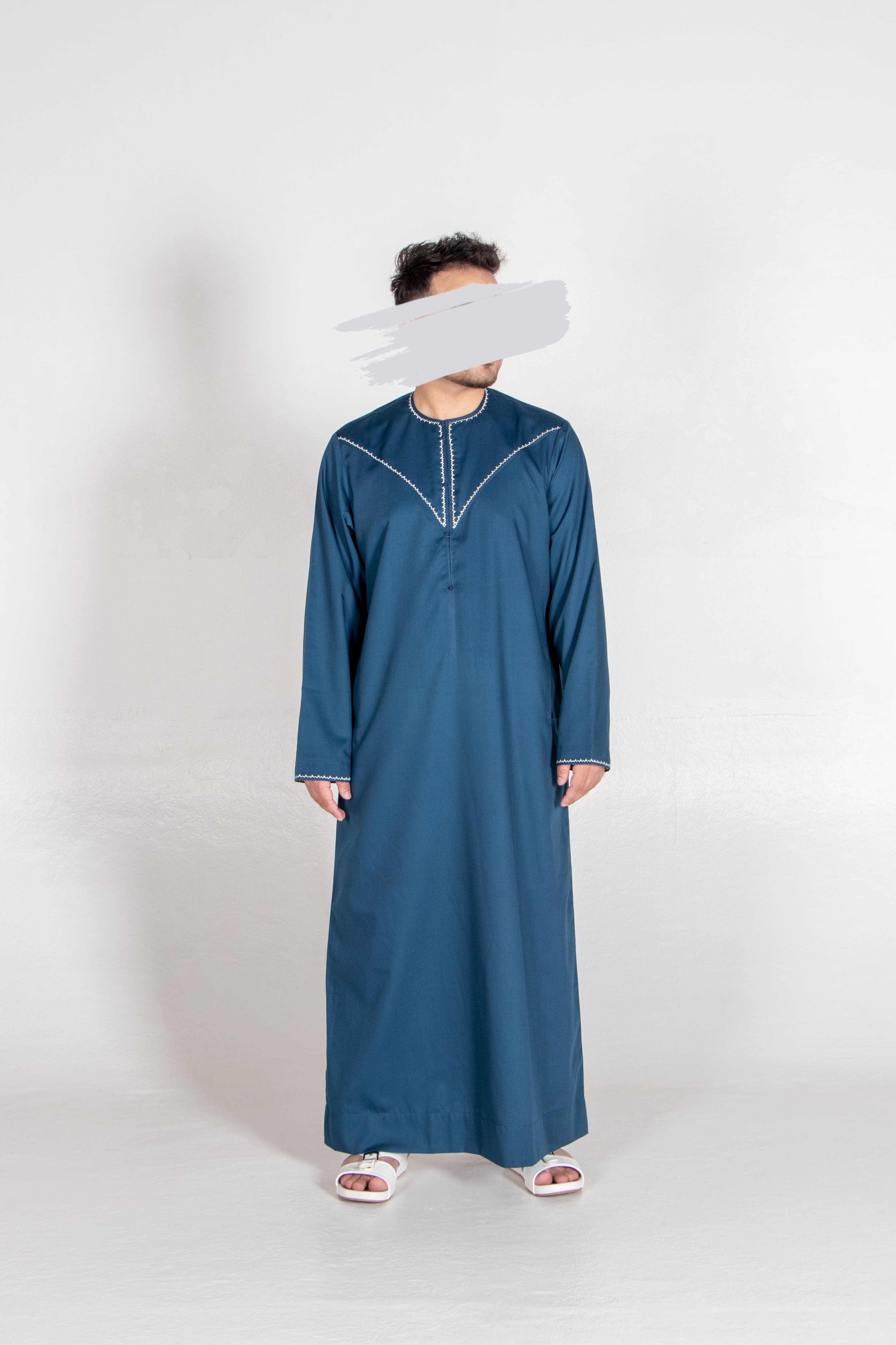 Blue Emirati Kandura - Emirati Kandura - Muslim Lifestyle Store