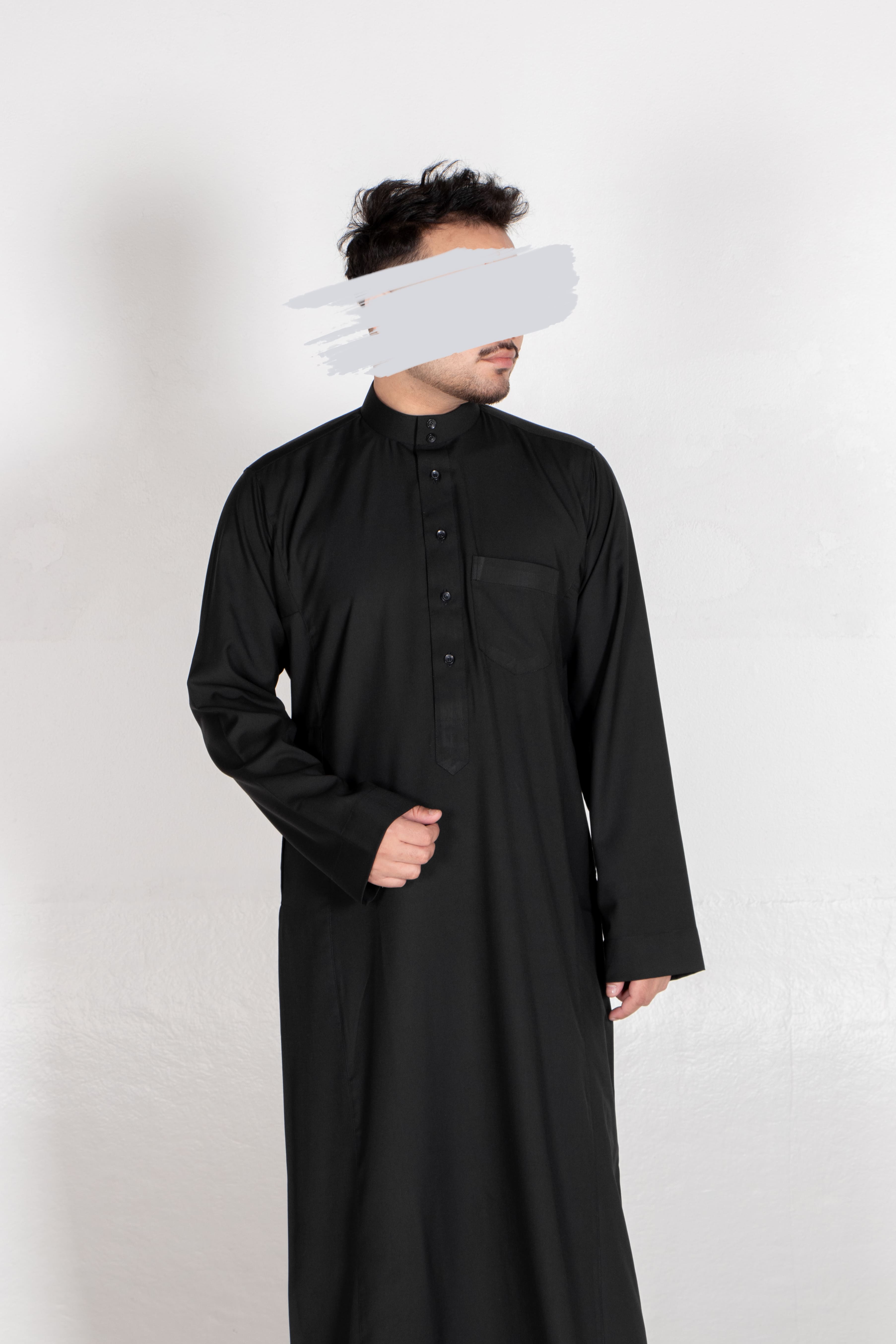 Black Emirati Kandura - Emirati Kandura - Muslim Lifestyle Store
