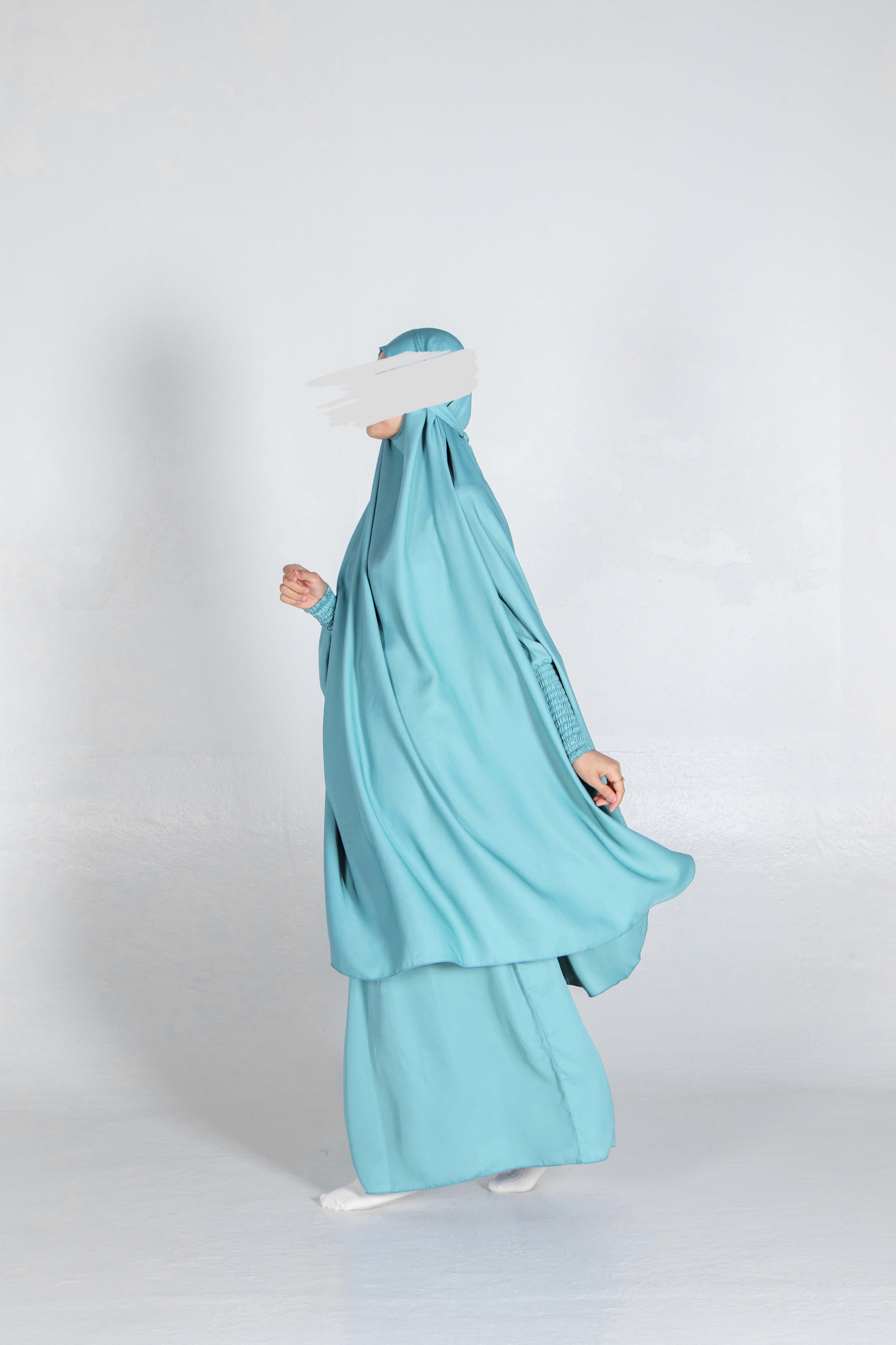 Powder Blue Jilbab - Jilbab - Muslim Lifestyle Store