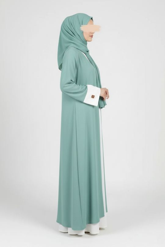 Aqua Green Abaya | Modest Abaya for Women 58 / Green Aqua Green Abaya | Modest Abaya for Women 58 / Green