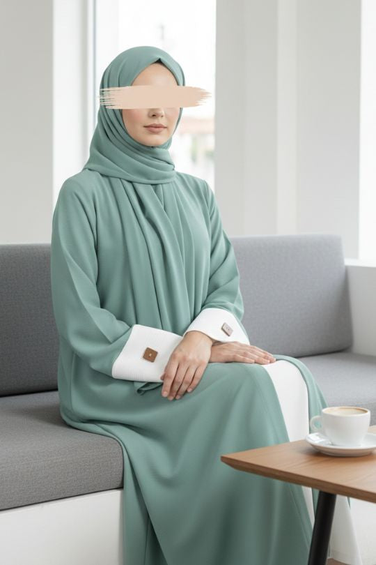 Aqua Green Abaya