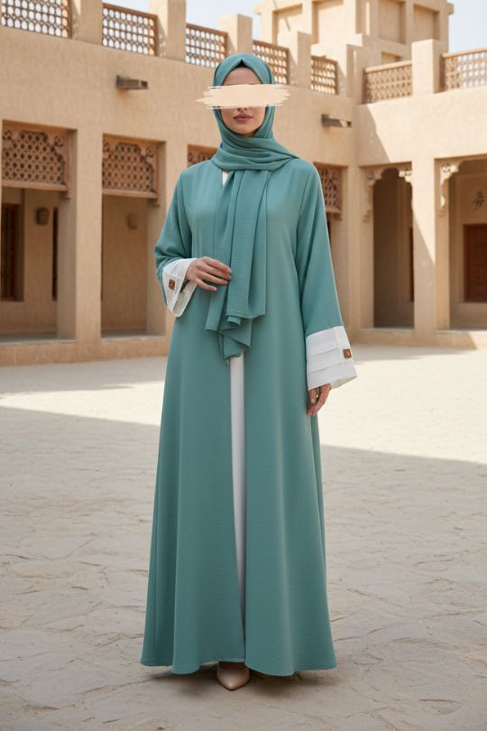 Aqua Green Abaya