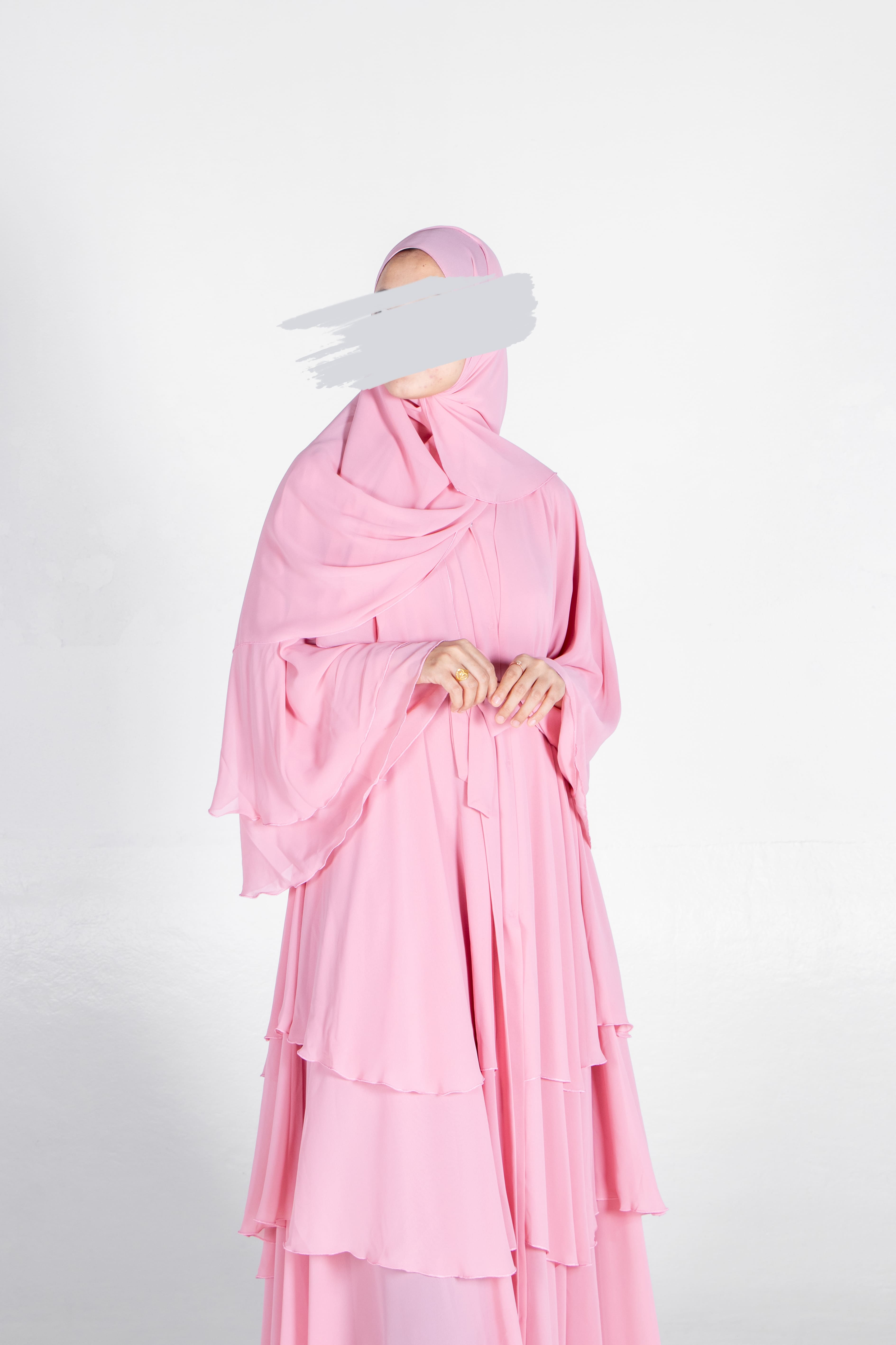 Pink Fleur Abaya - Abaya - Muslim Lifestyle Store