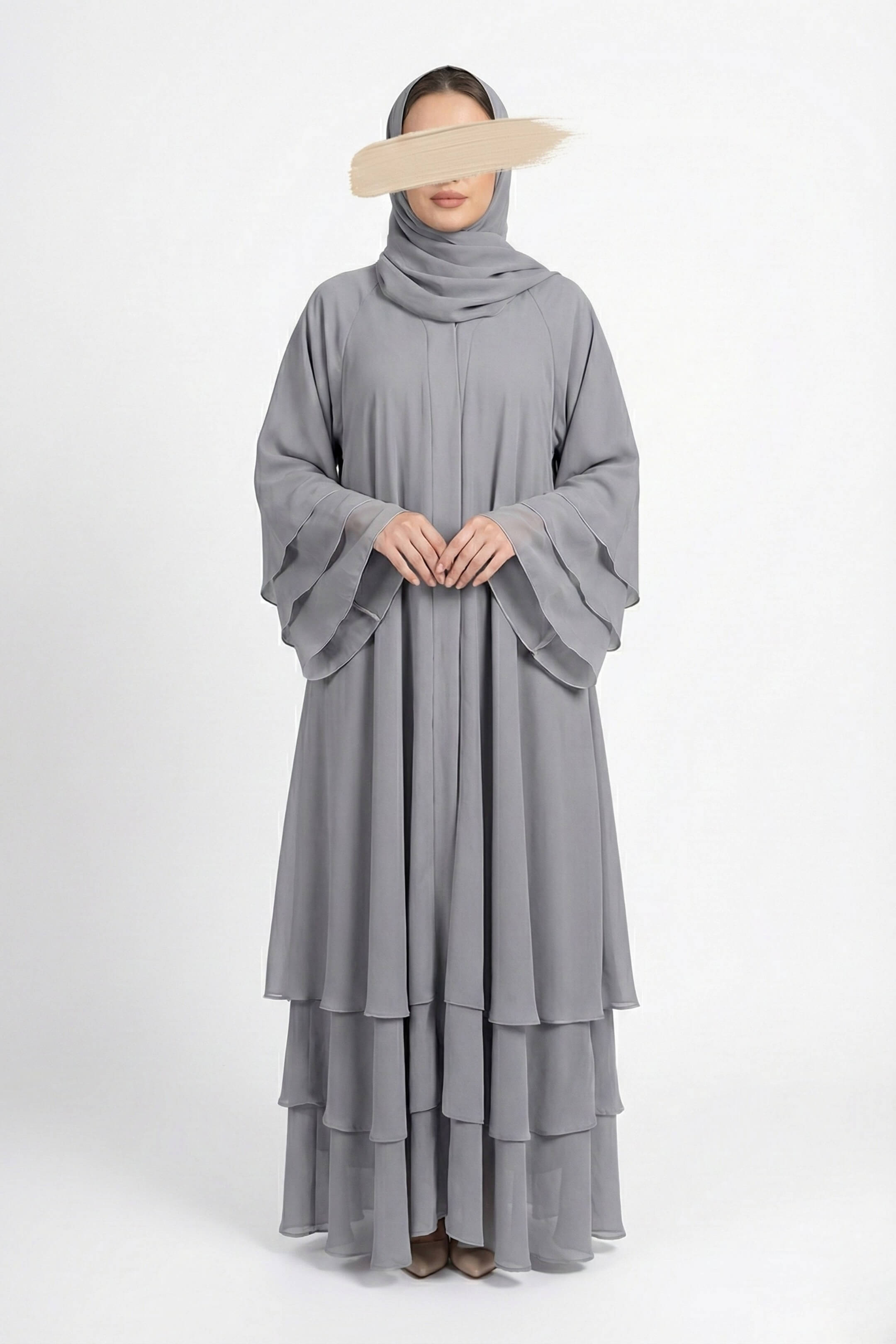 Flare Gray Abaya