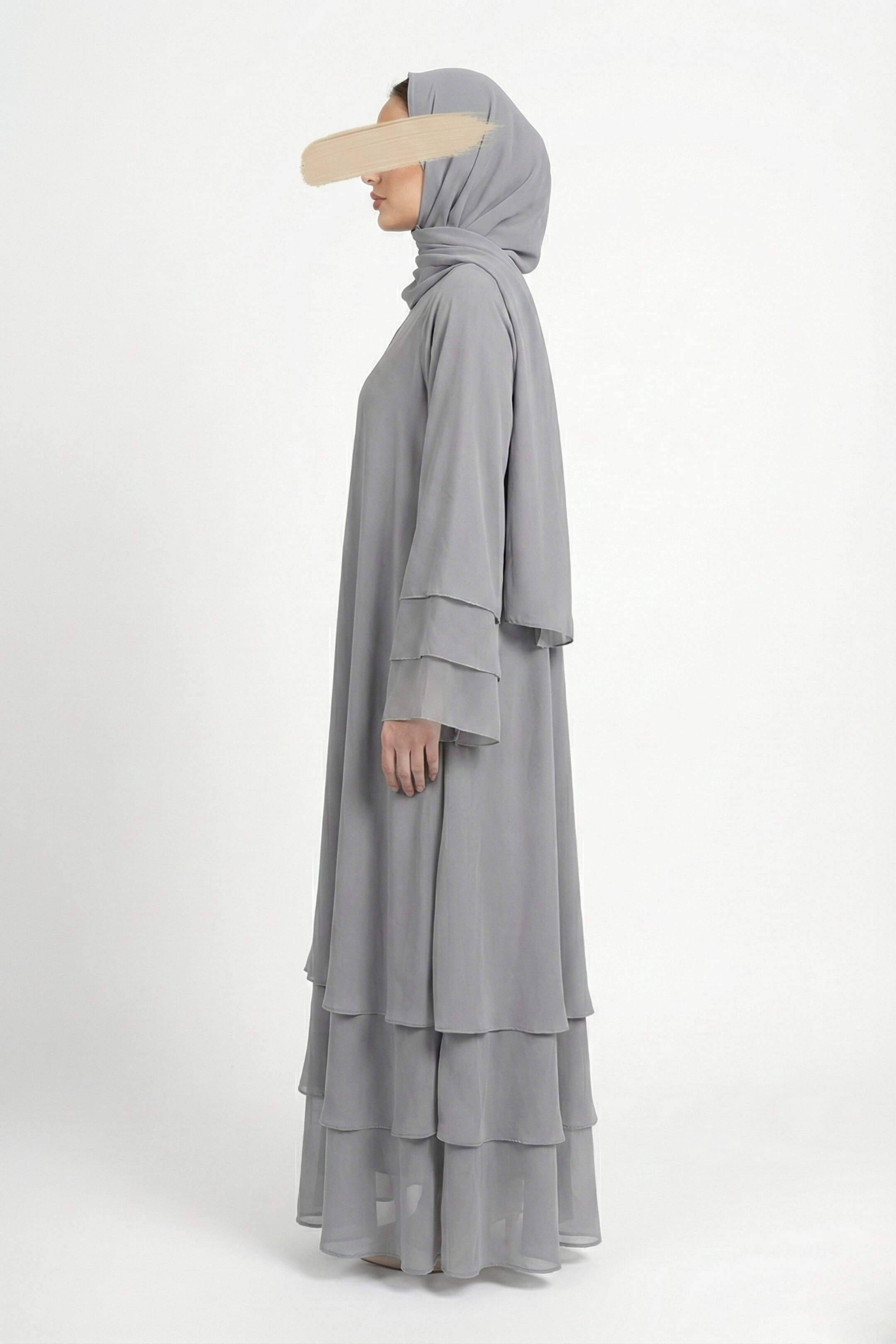 Flare Gray Abaya