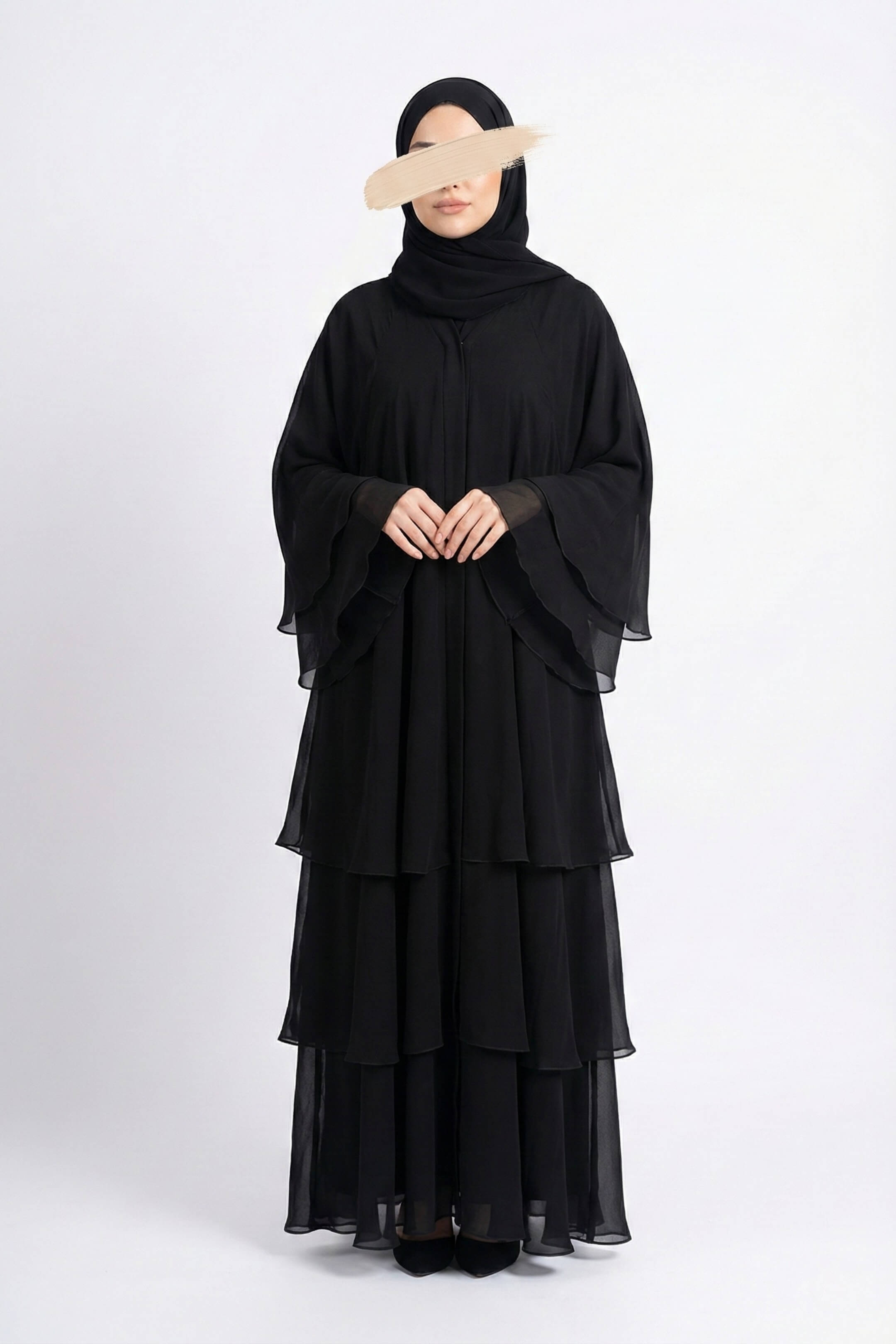 Flare Black Abaya