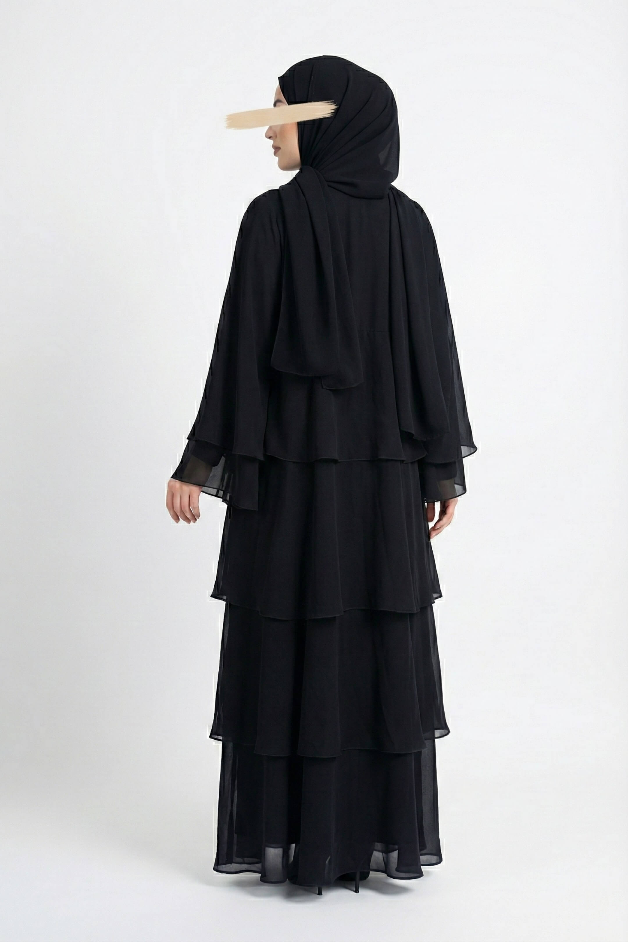 Flare Black Abaya