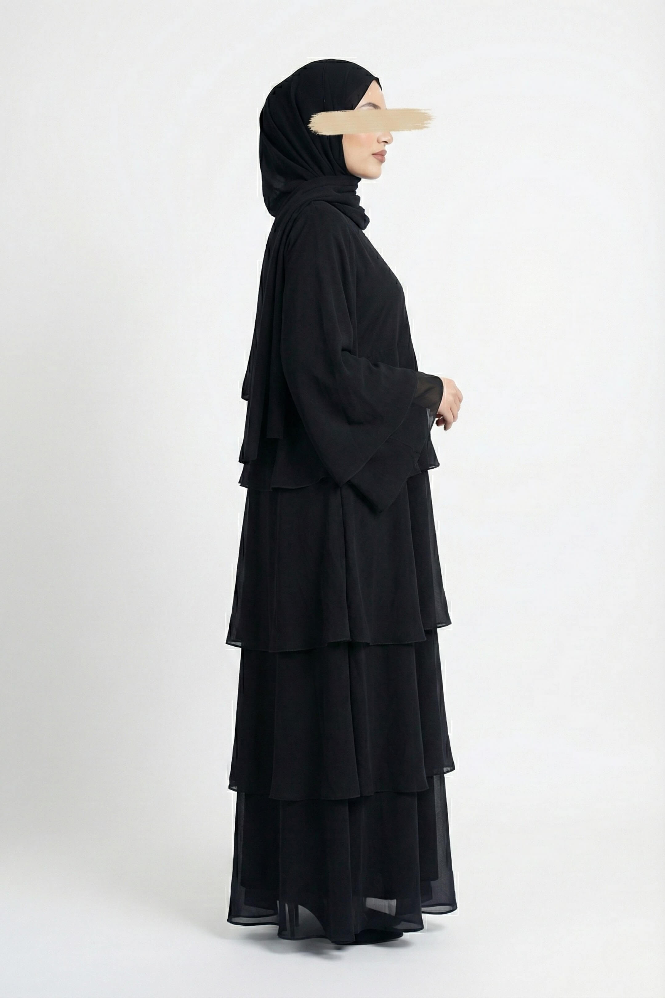 Flare Black Abaya