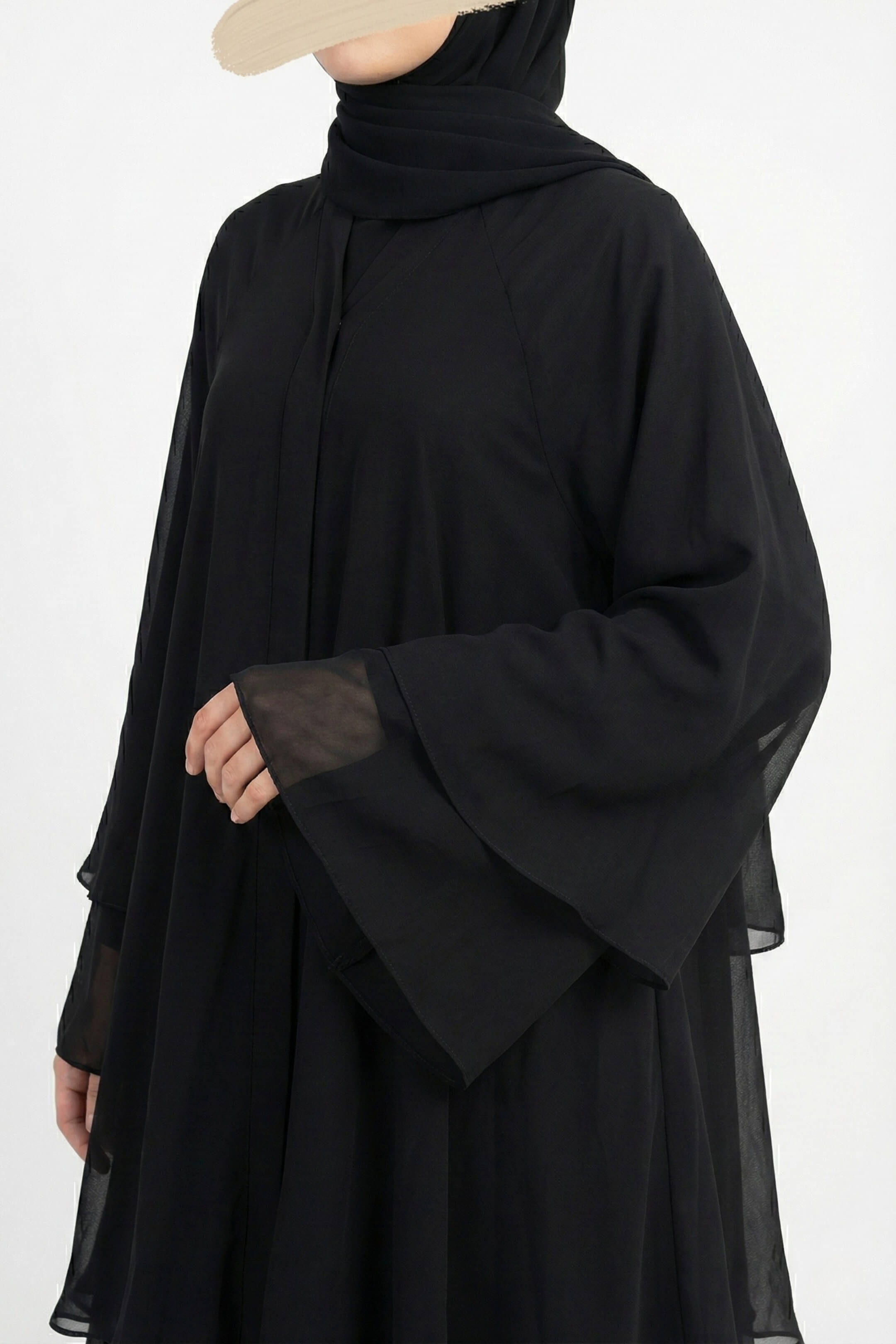 Flare Black Abaya
