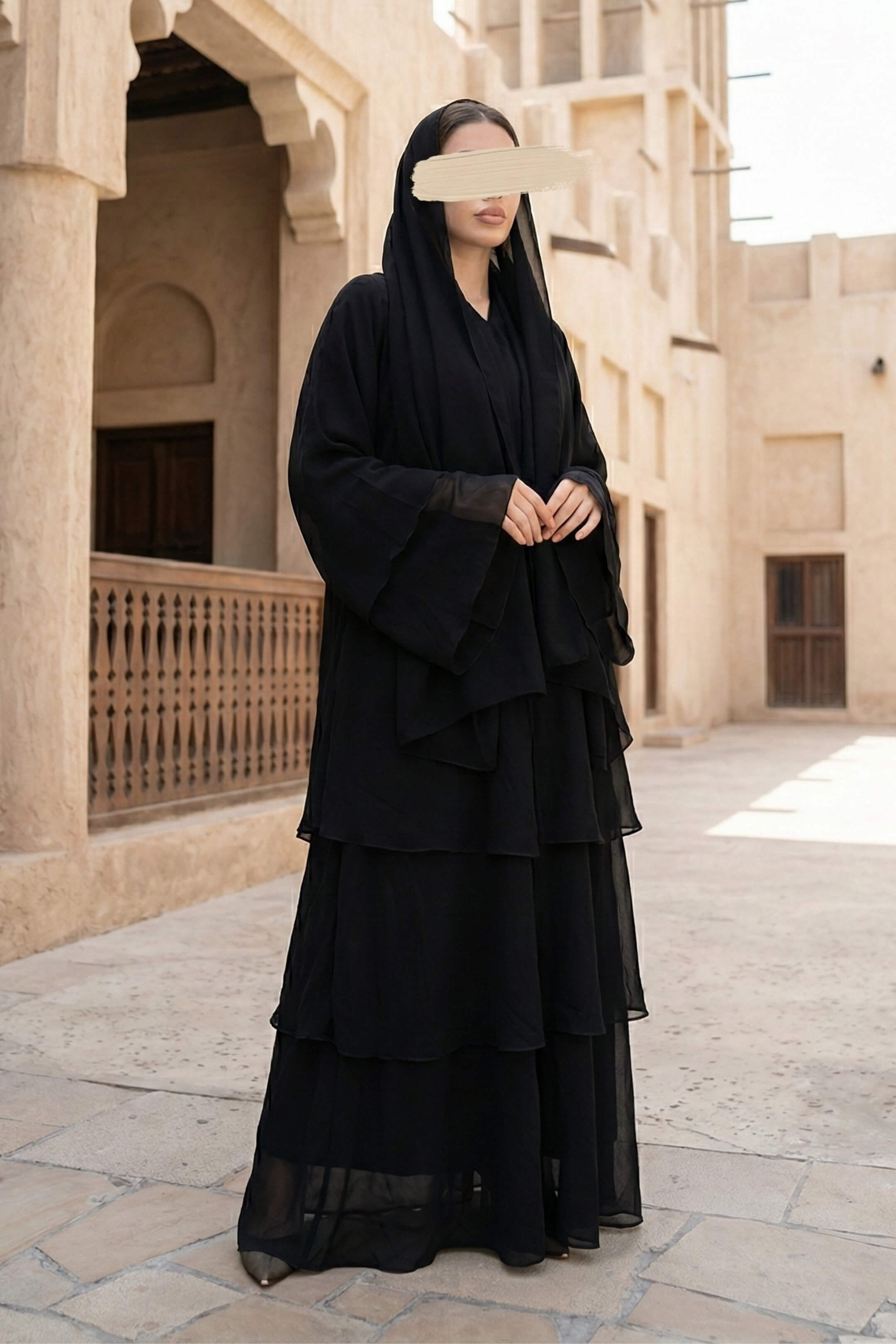 Flare Black Abaya