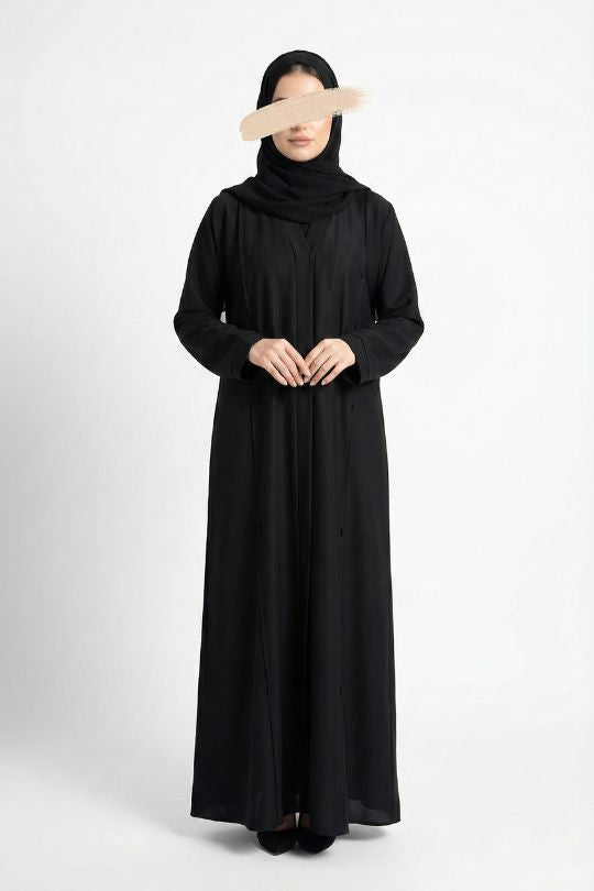 Fancy Lines Abaya - Abaya - Muslim Lifestyle Store