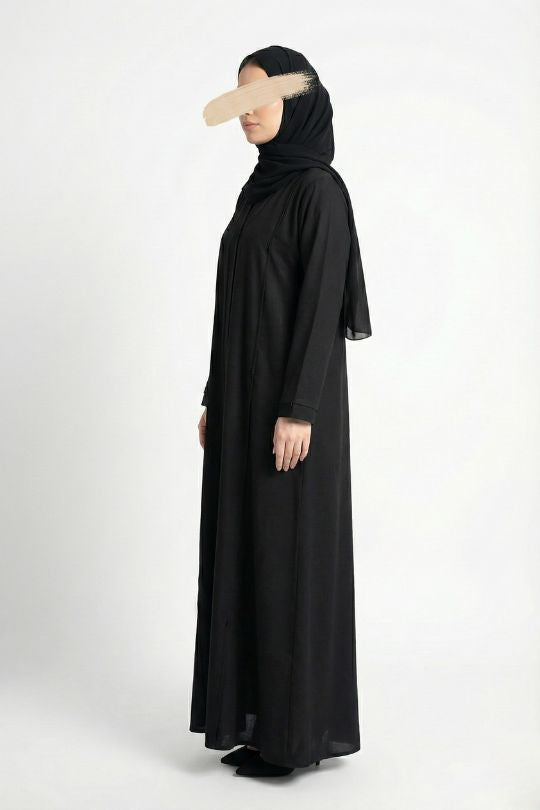 Fancy Lines Abaya - Abaya - Muslim Lifestyle Store