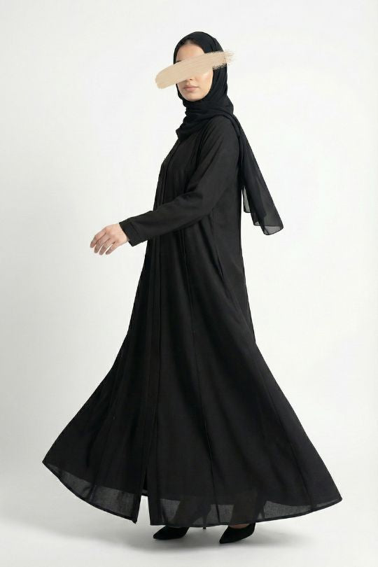Fancy Lines Abaya - Abaya - Muslim Lifestyle Store