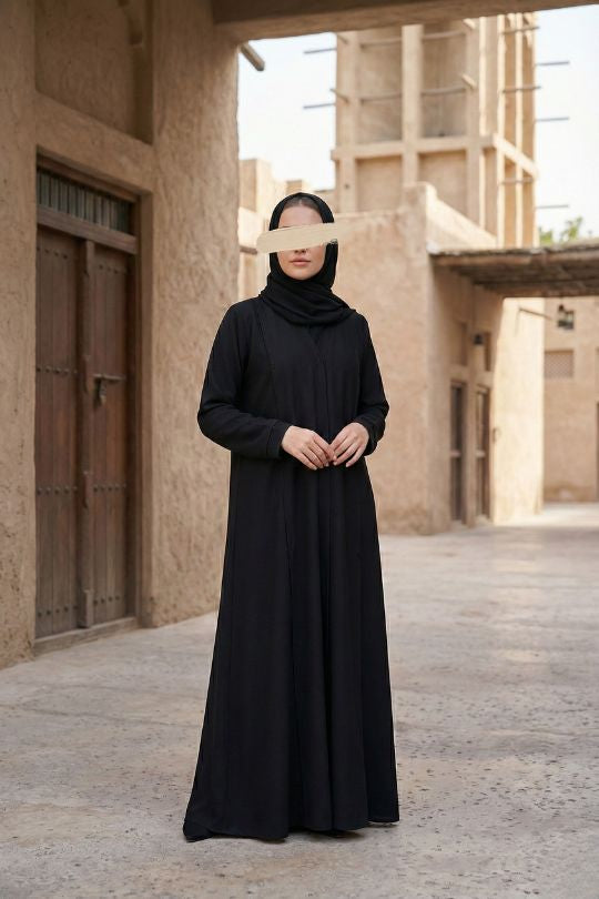 Fancy Lines Abaya - Abaya - Muslim Lifestyle Store