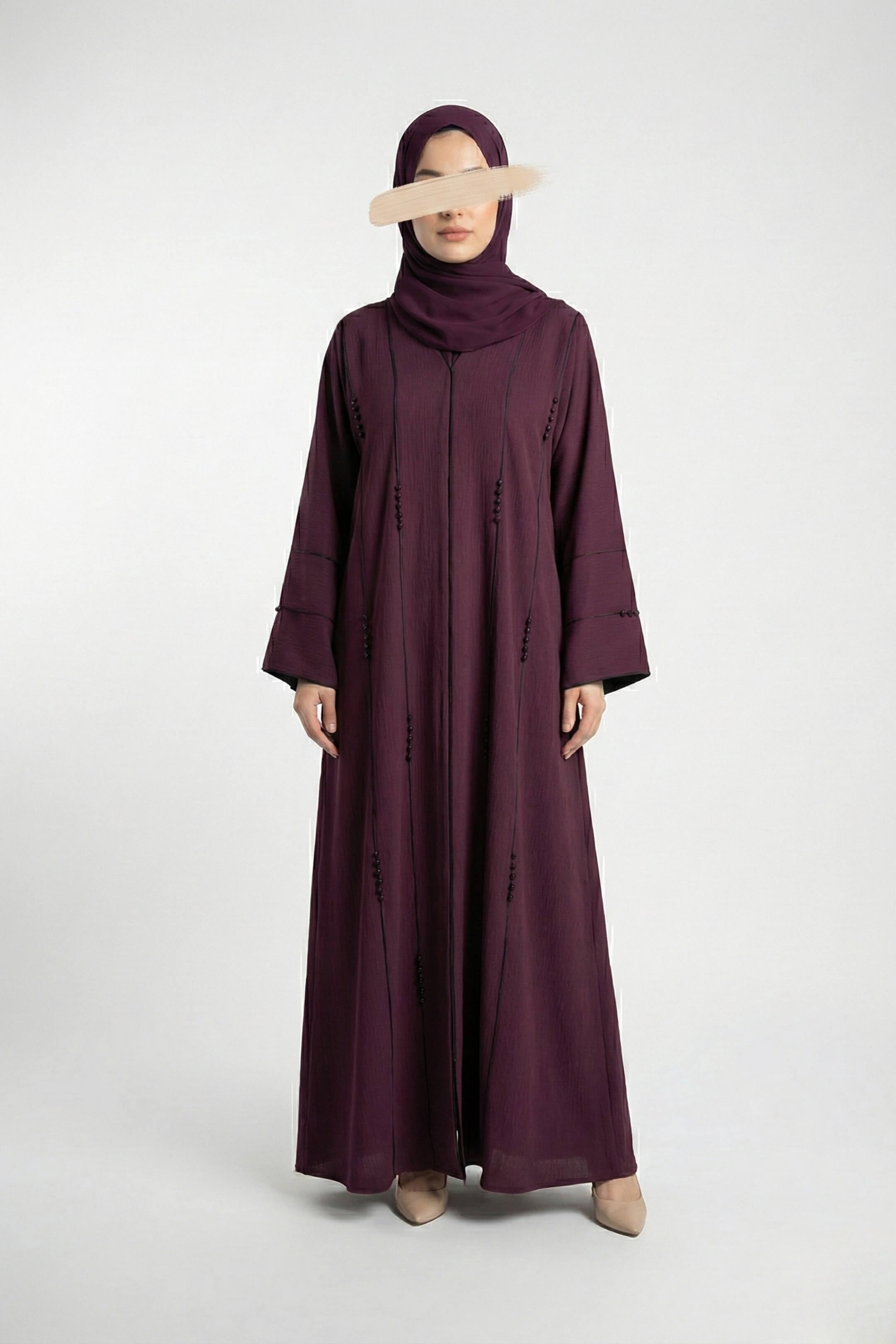 Velvet Red Abaya