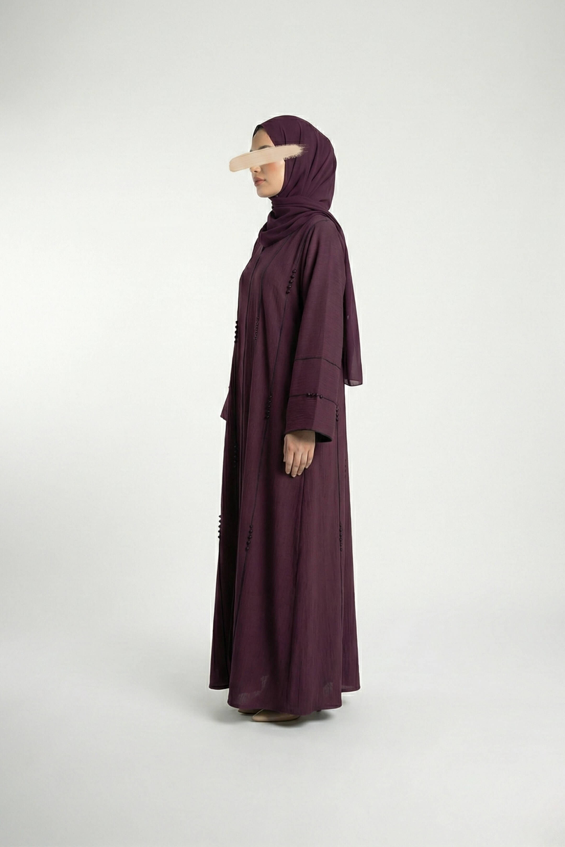 Velvet Red Abaya