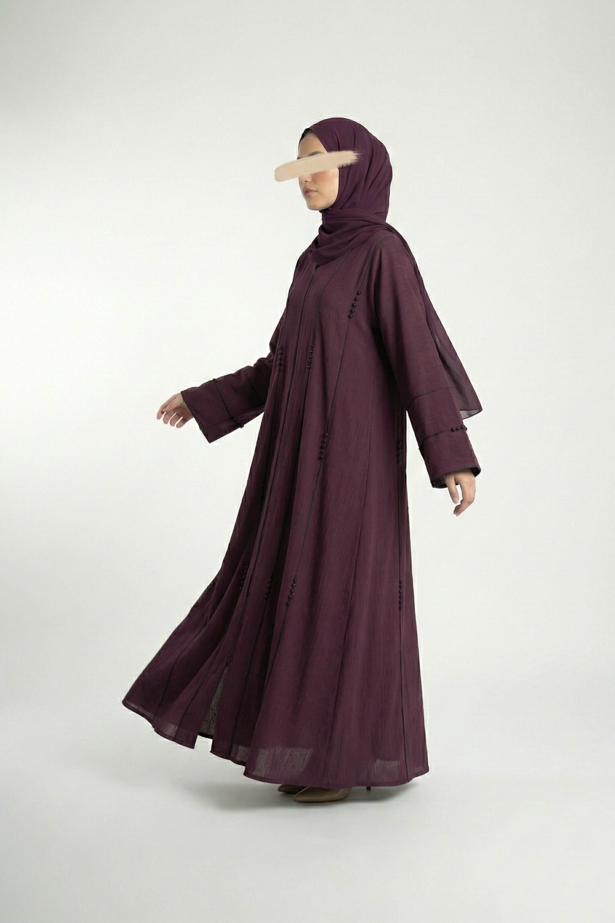 Velvet Red Abaya