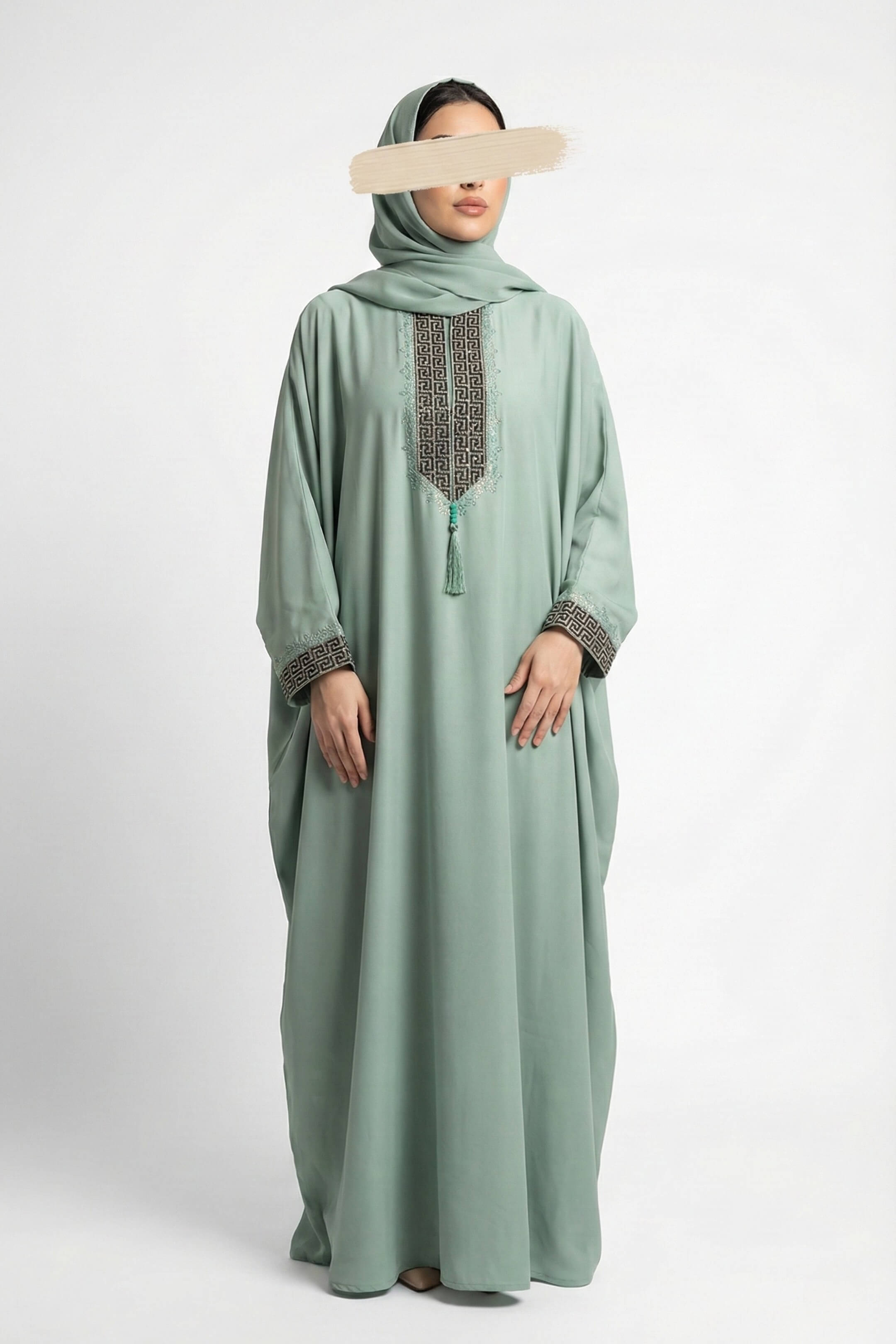 Green Maze Abaya