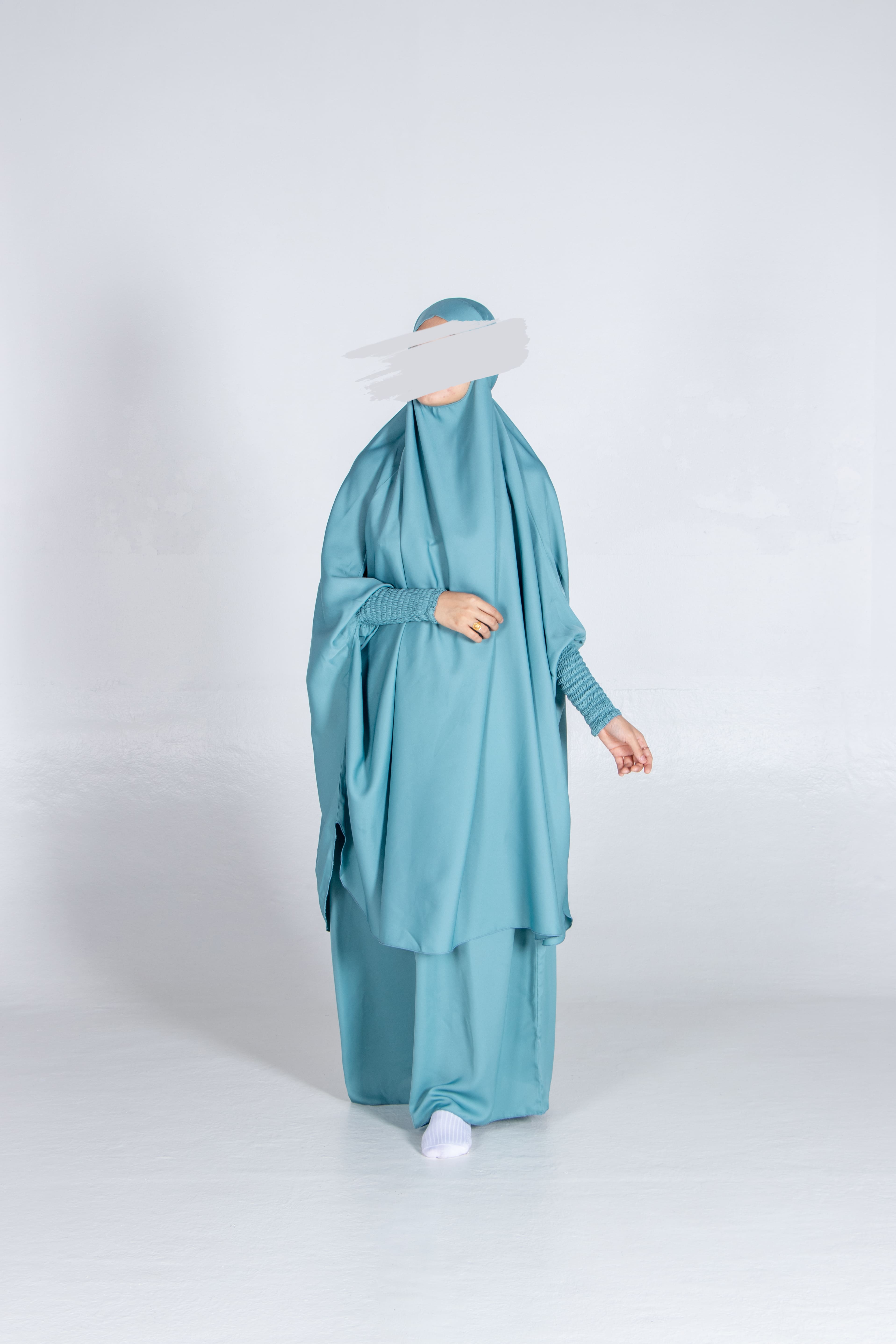 Teal Blue Jilbab - Jilbab - Muslim Lifestyle Store