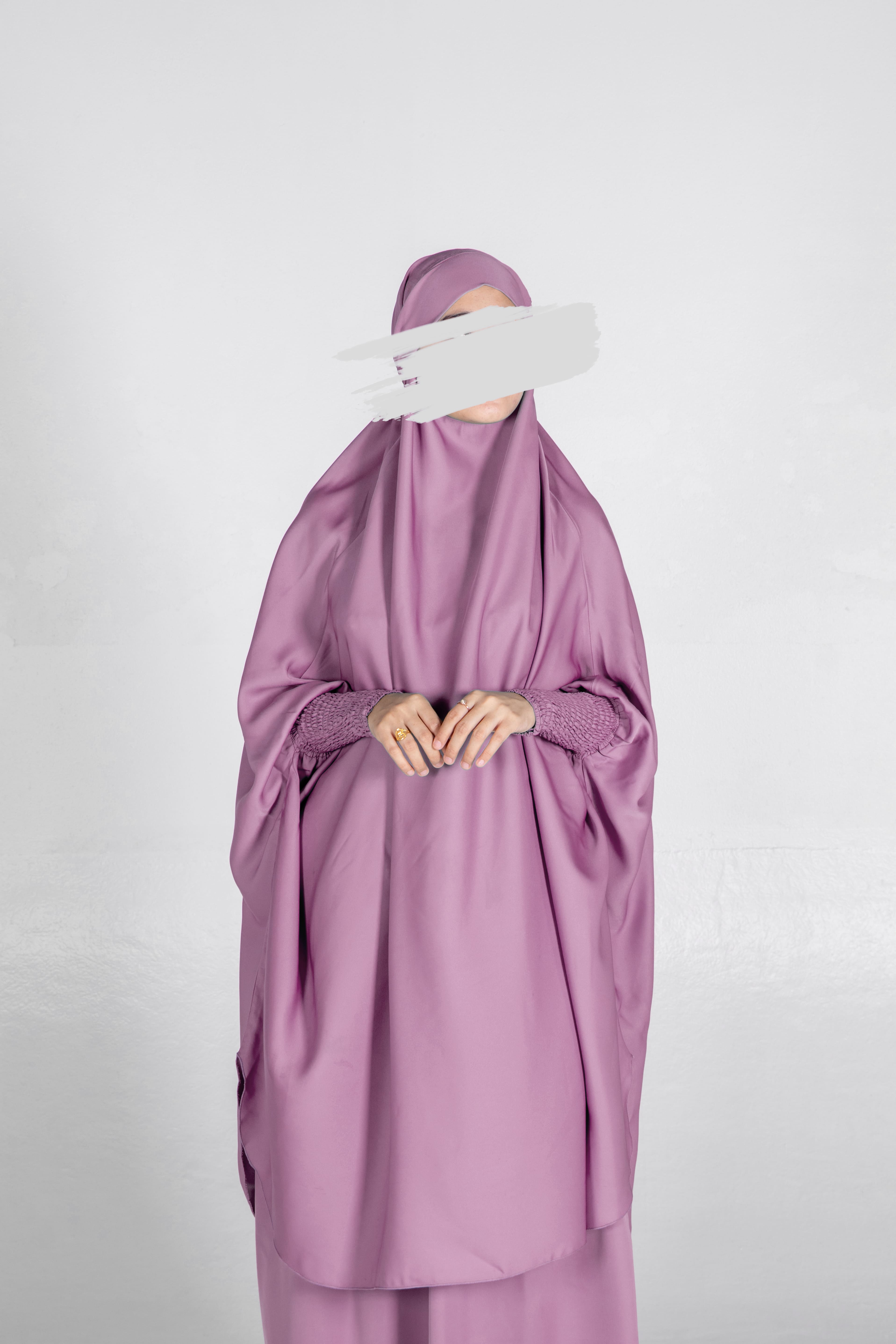 Lilac Jilbab 2 Piece Prayer Abaya Lilac jilbab 2 piece prayer abaya