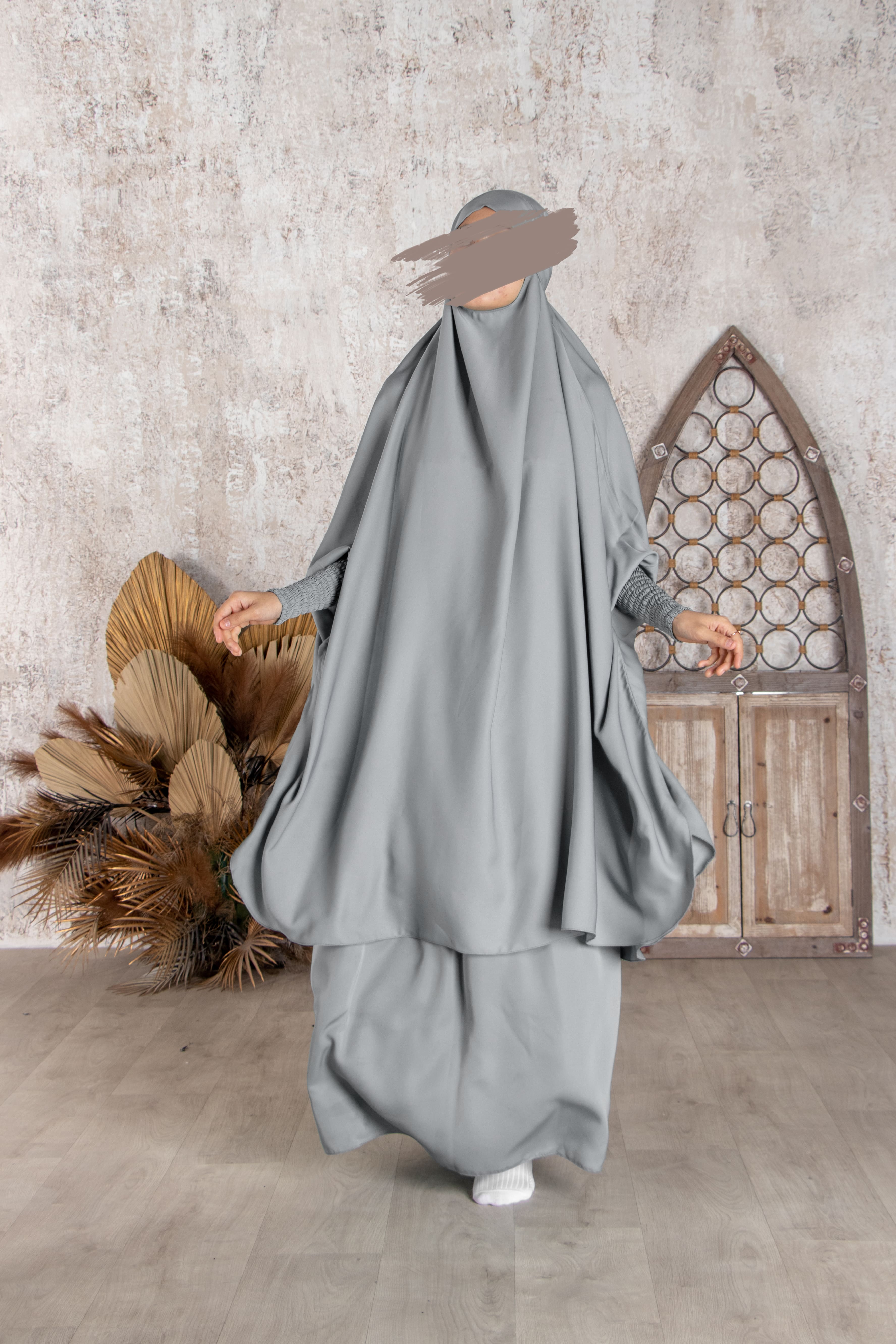Pastel Grey Jilbab - Jilbab - Muslim Lifestyle Store