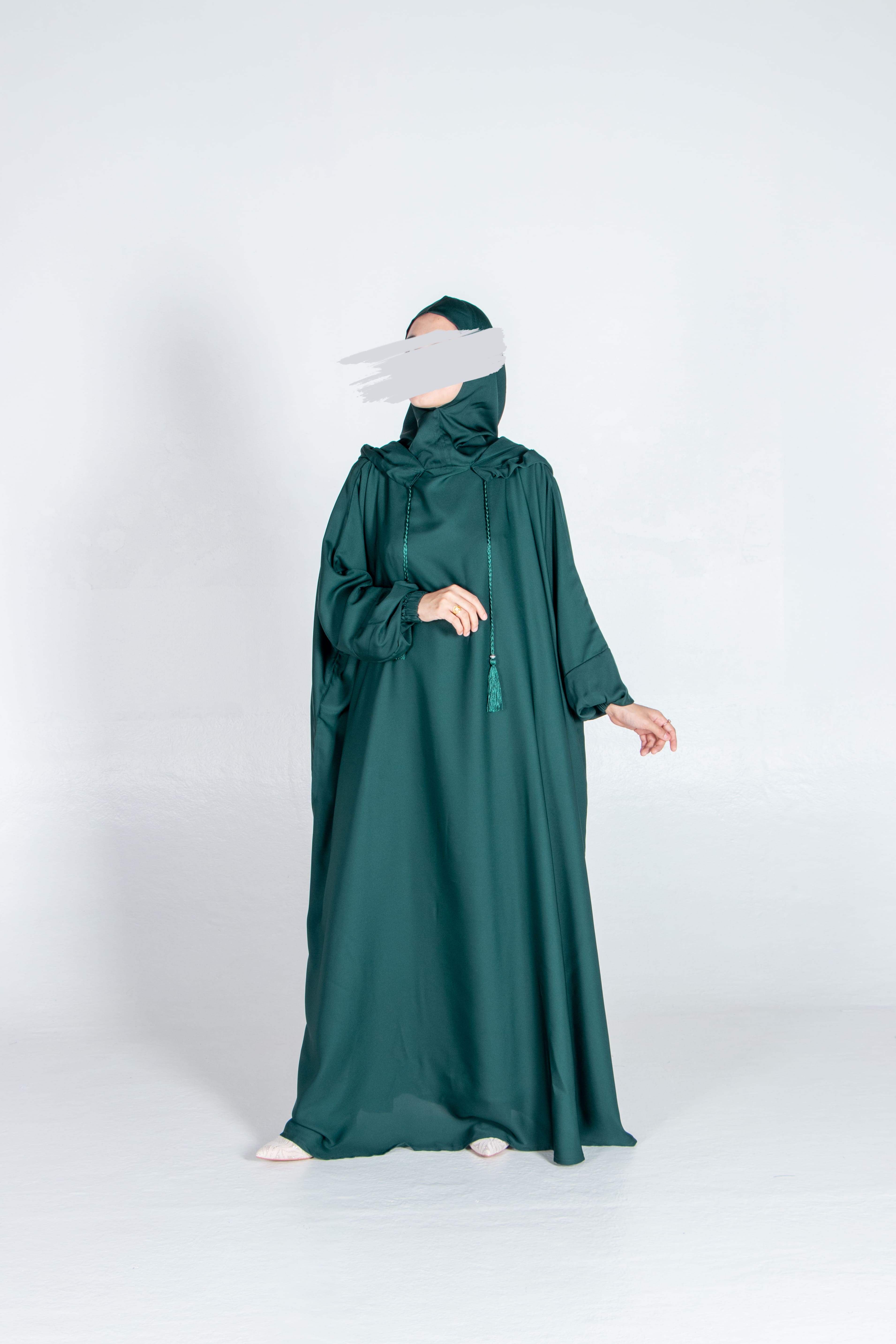 Henna Green Stylish Cap Jilbab - Jilbab - Muslim Lifestyle Store