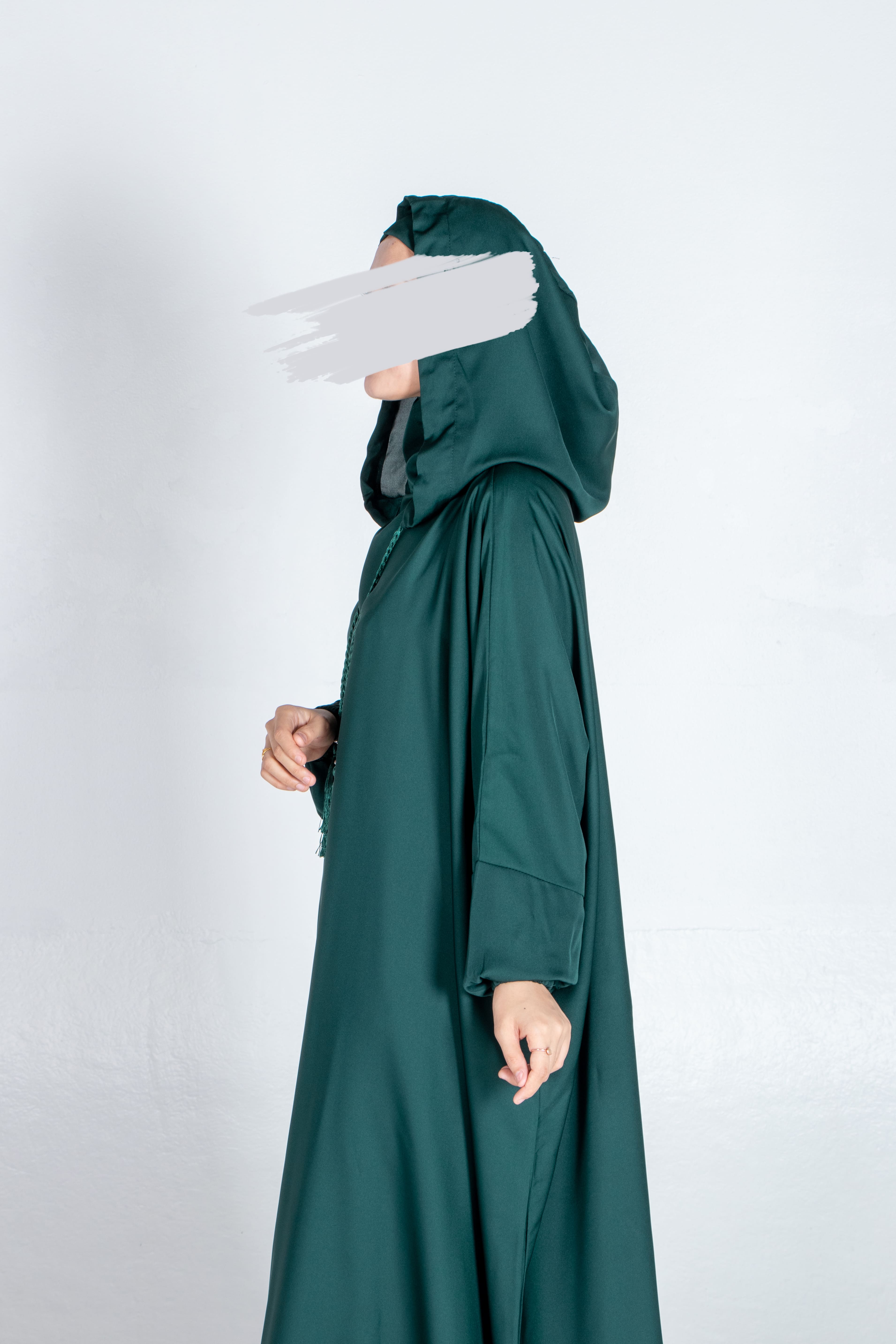 Henna Green Stylish Cap Jilbab - Jilbab - Muslim Lifestyle Store