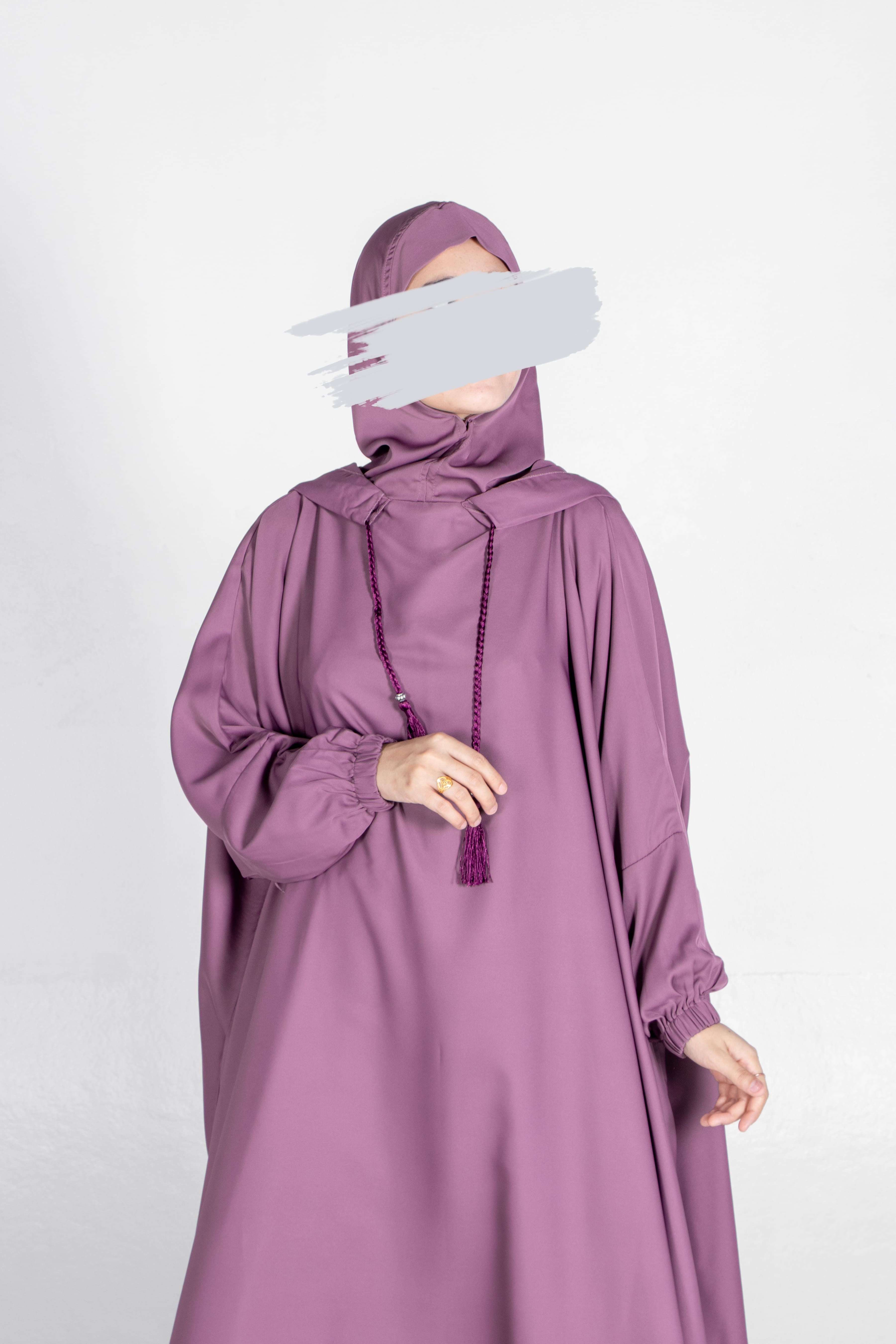 Lilac Stylish Cap Jilbab - Jilbab - Muslim Lifestyle Store