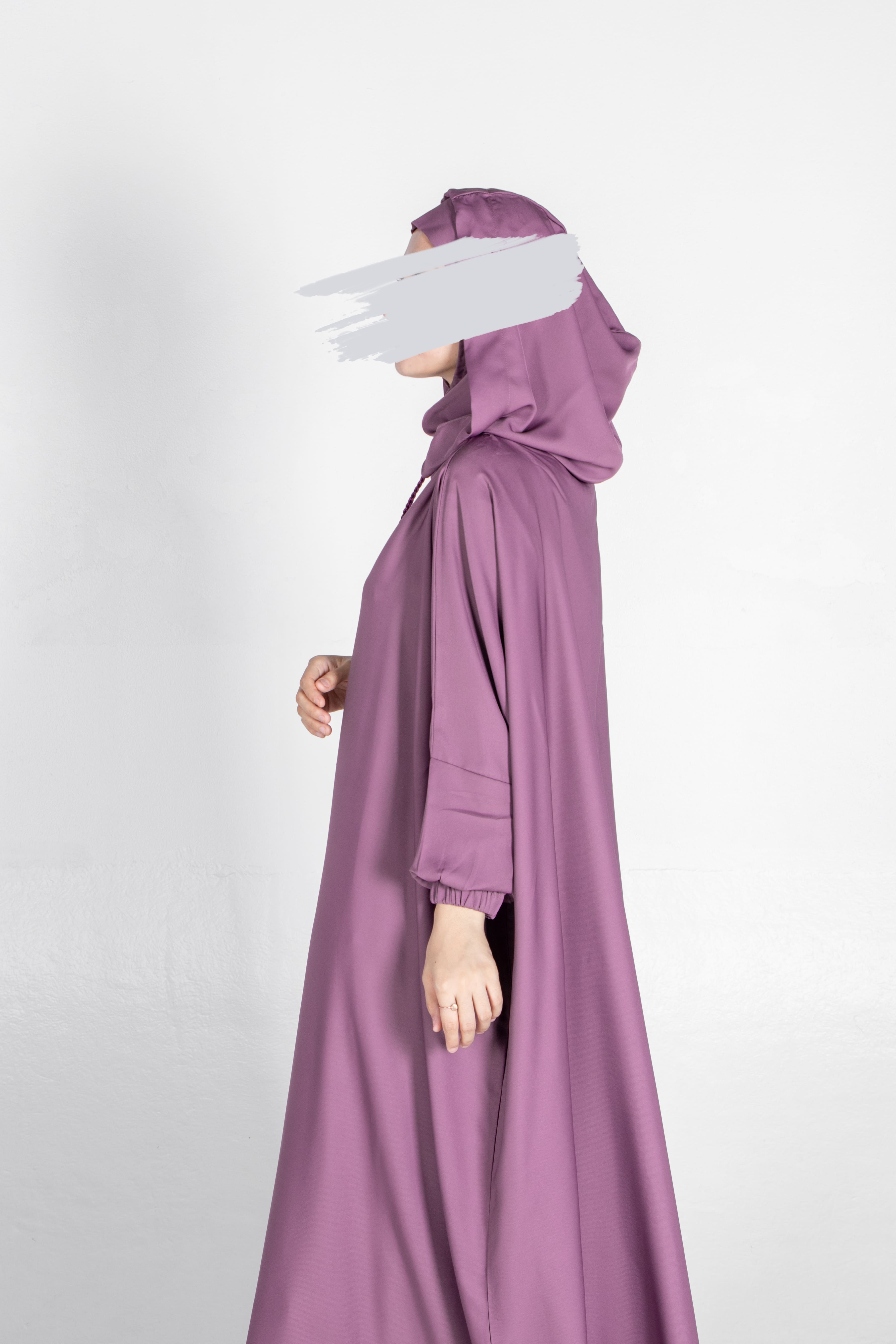 Lilac Stylish Cap Jilbab - Jilbab - Muslim Lifestyle Store