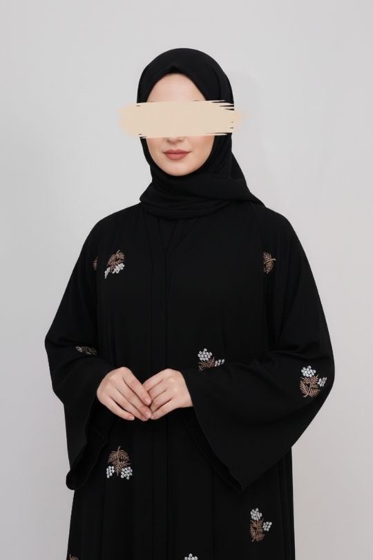 Noir Bloom Abaya