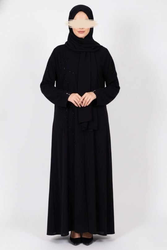 Noir Grace Abaya - Abaya - Muslim Lifestyle Store