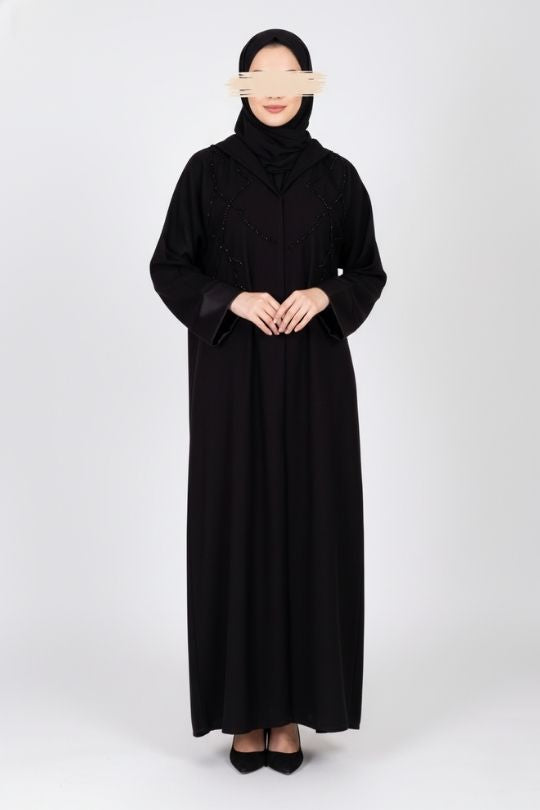 Midnight Bloom Abaya  - Muslim Lifestyle Store