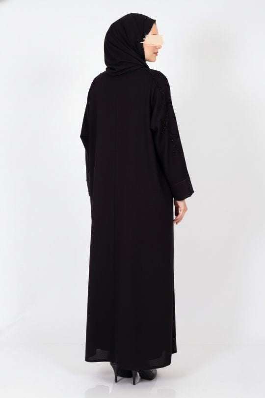 Midnight Bloom Abaya
