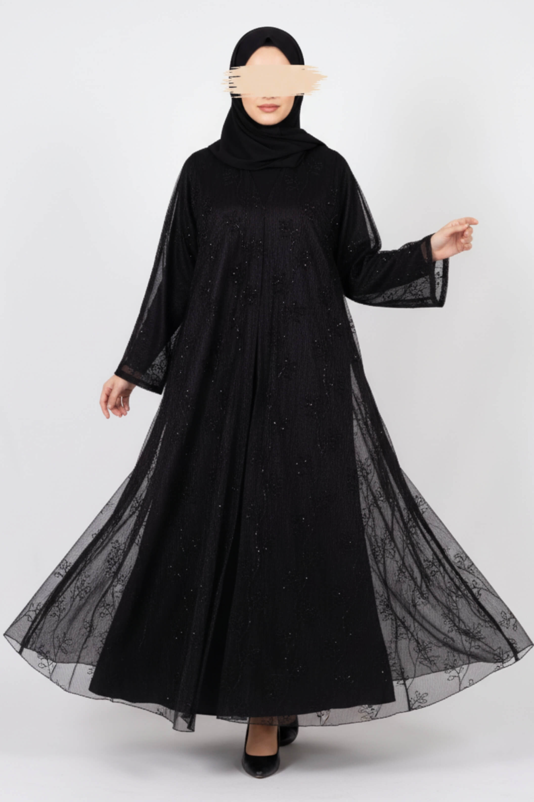 Onyx Whisper Abaya