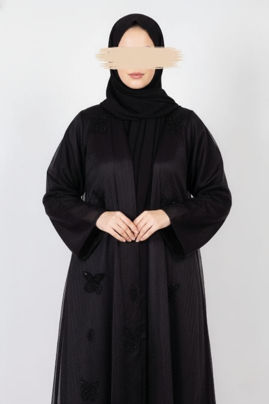 Onyx Whisper Abaya