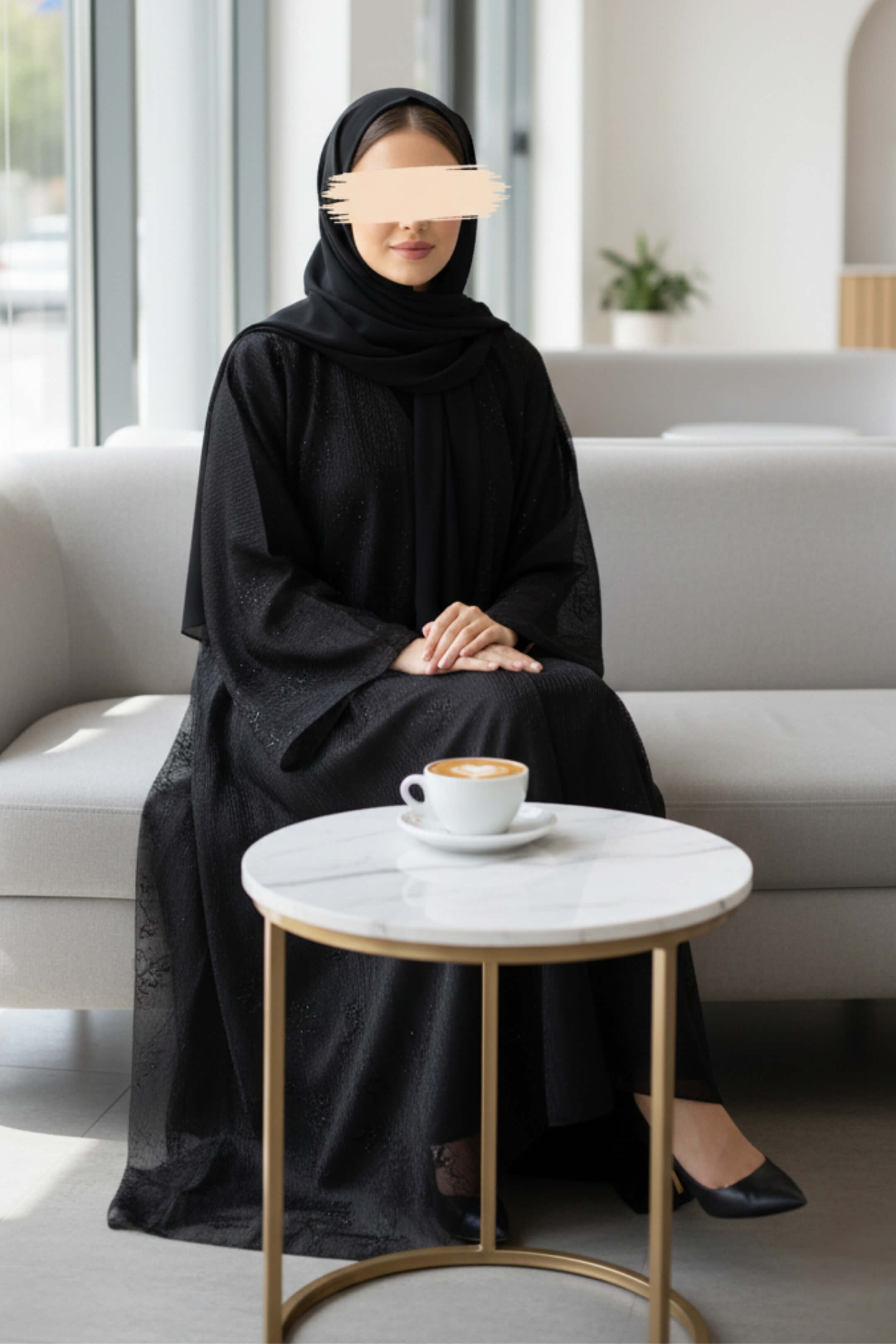 Onyx Whisper Abaya