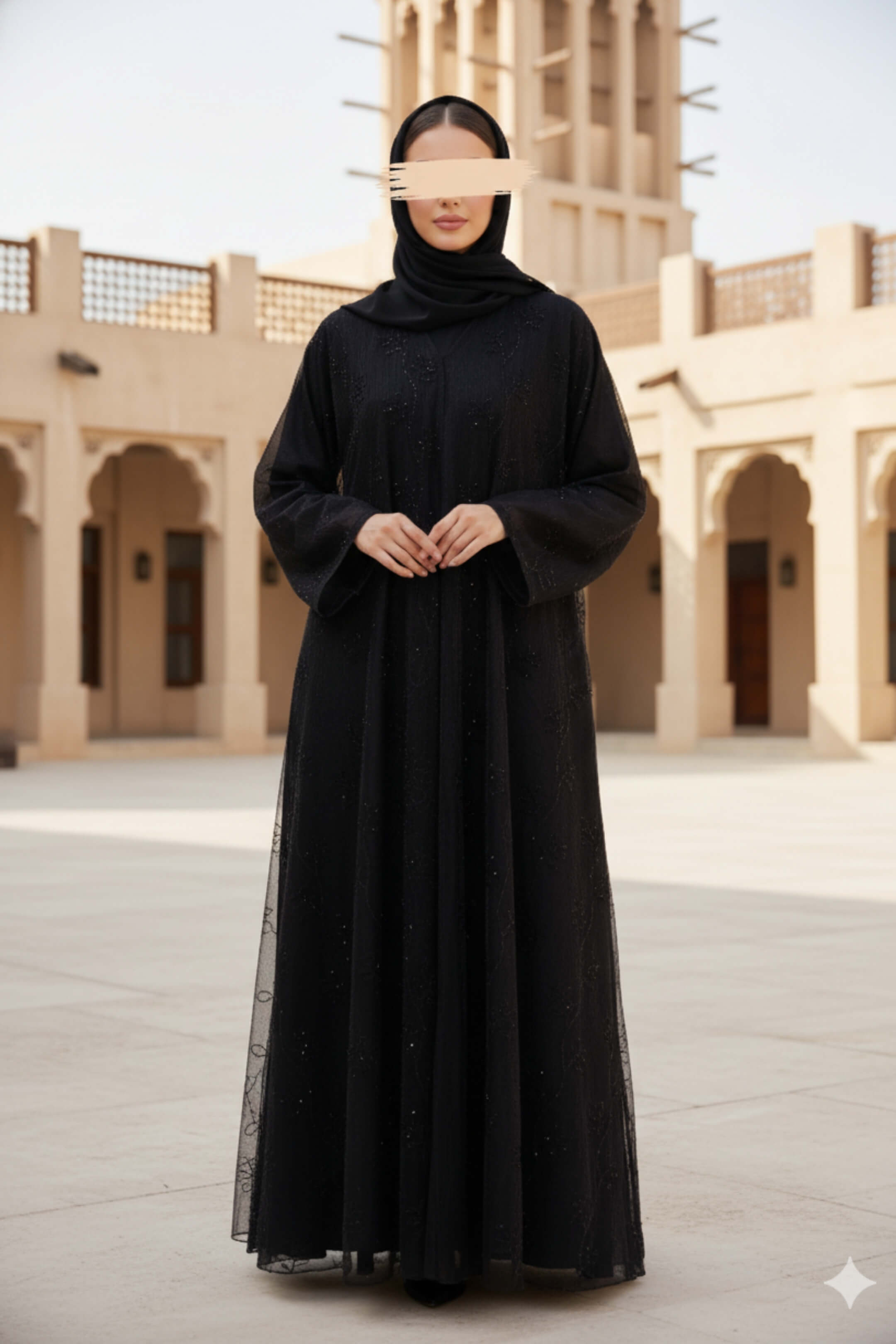 Onyx Whisper Abaya