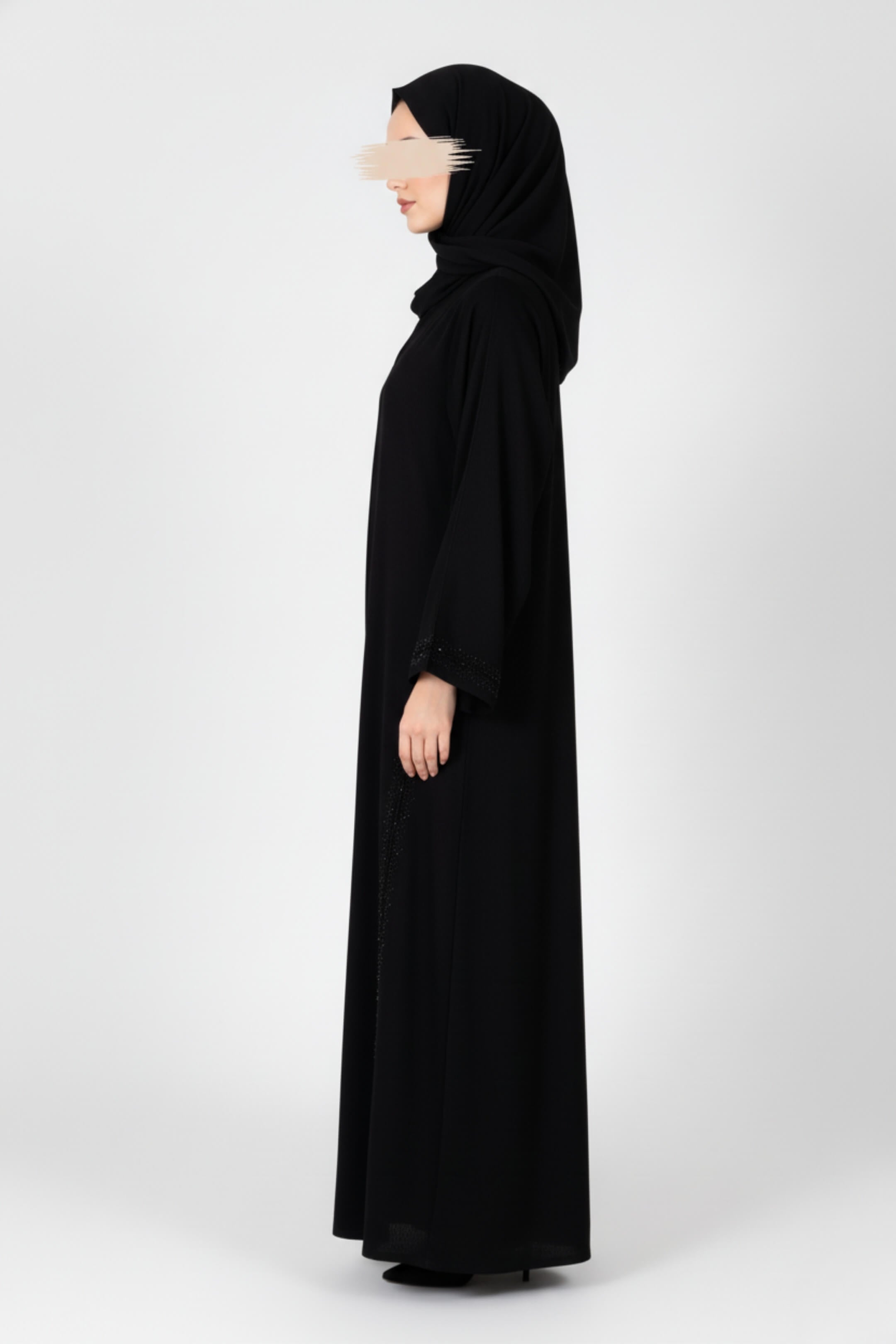 Celestial Black Abaya