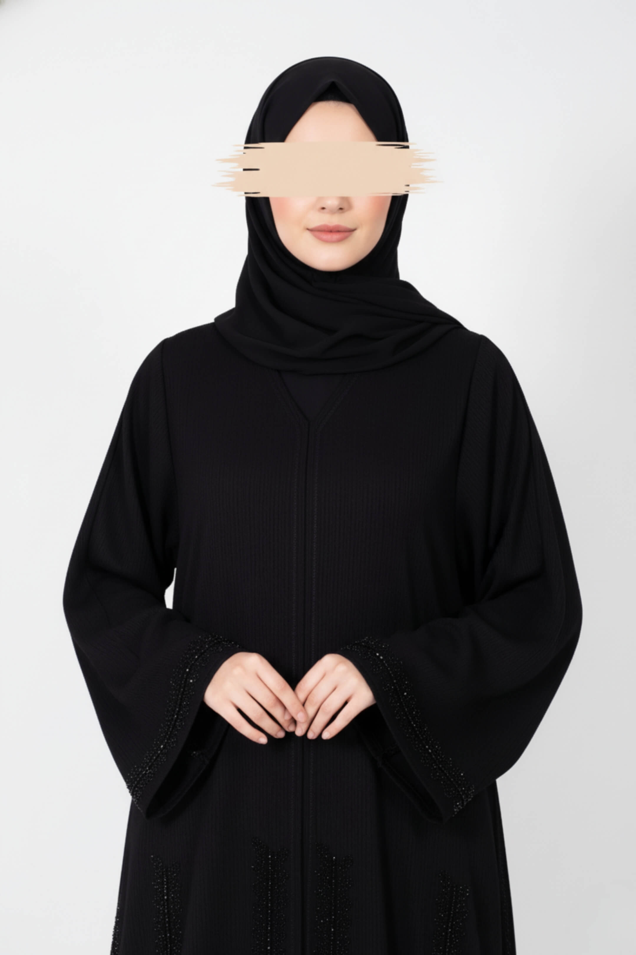 Celestial Black Abaya