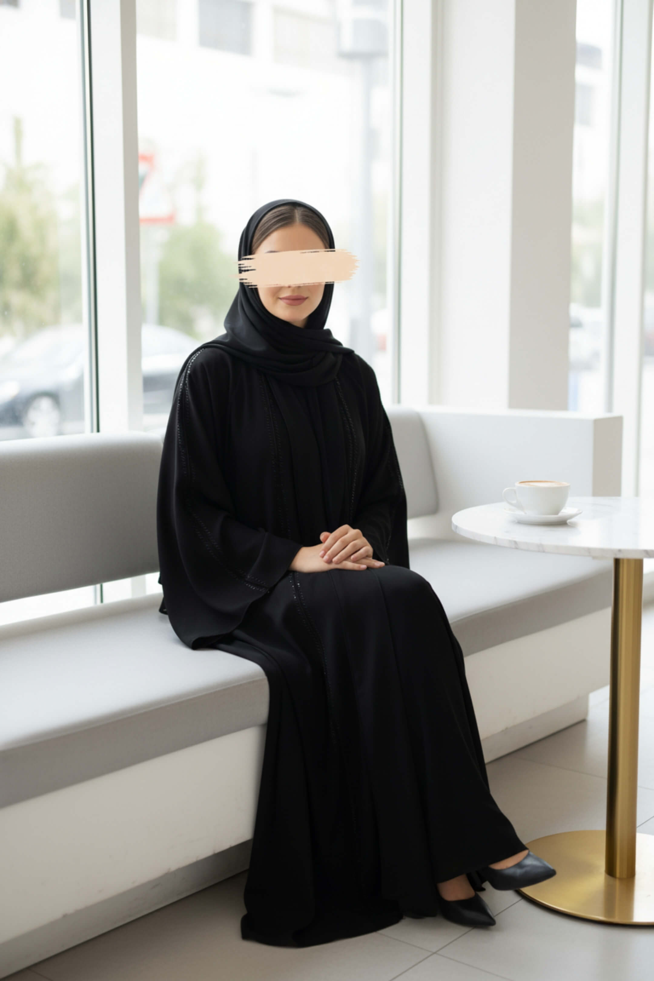 Pearl Veil Abaya