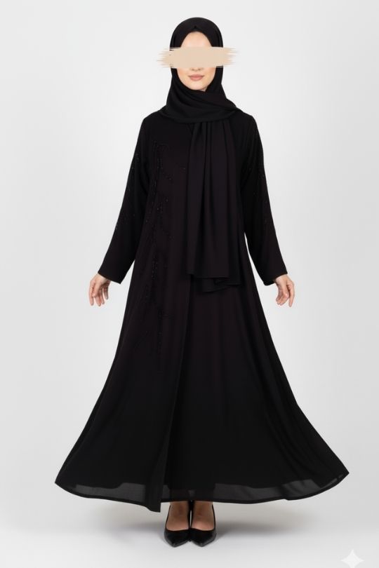 Eternal Black Abaya