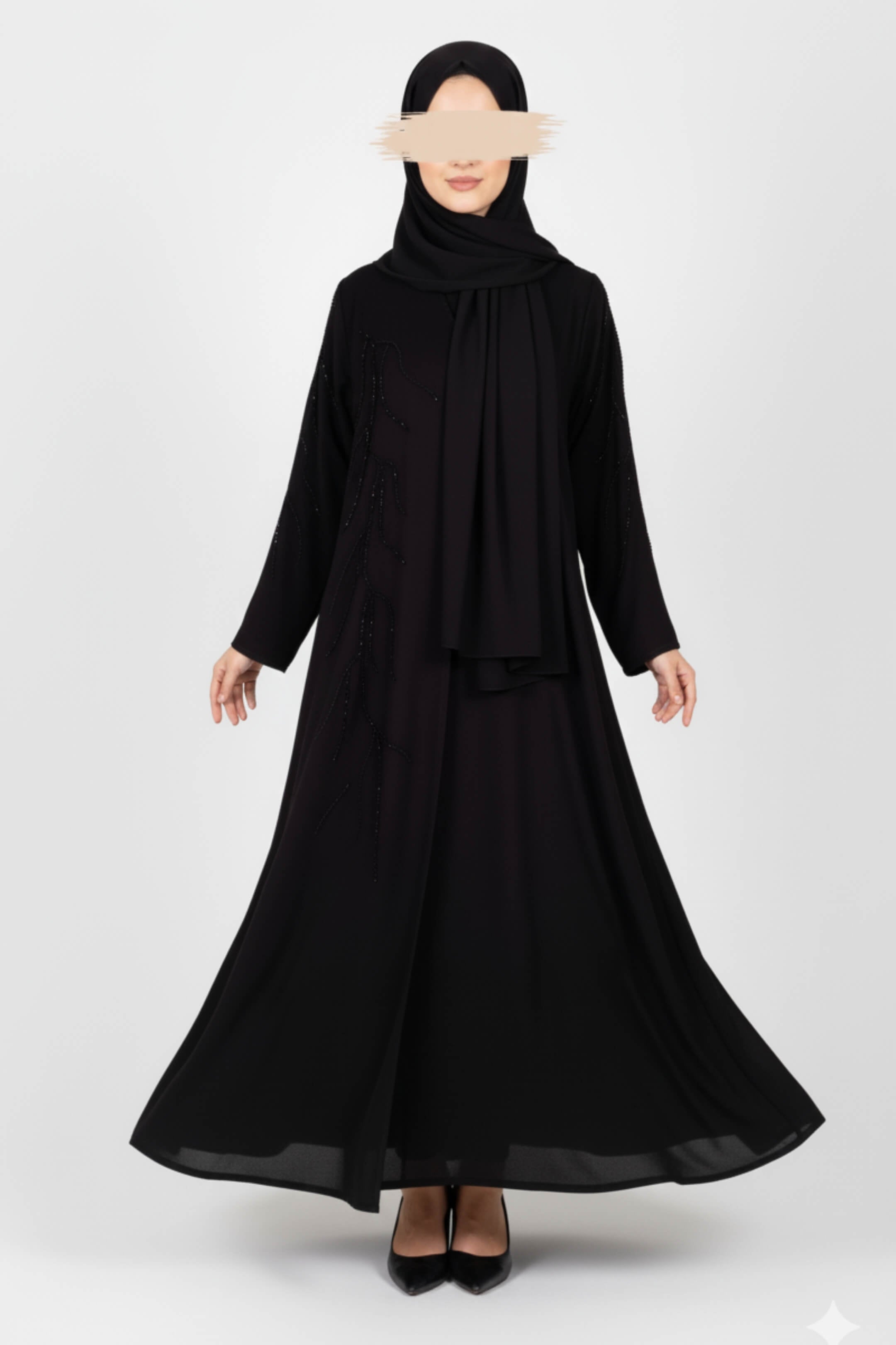 Eternal Black Abaya