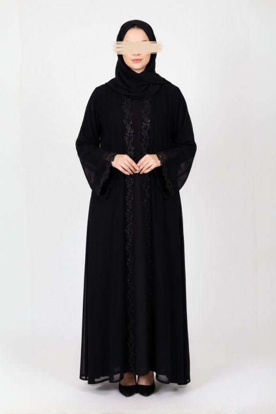 Moonlit Veil Abaya - Muslim Lifestyle Store