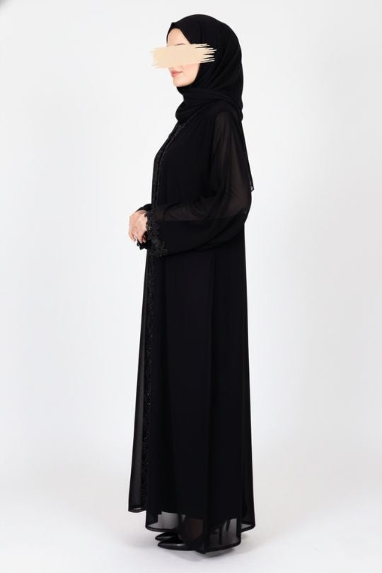 Moonlit Veil Abaya